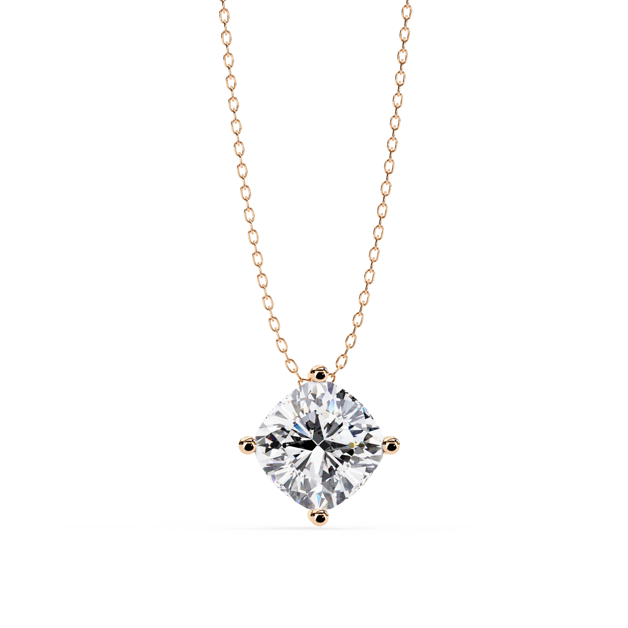 Frozen Beam Diamond Pendant