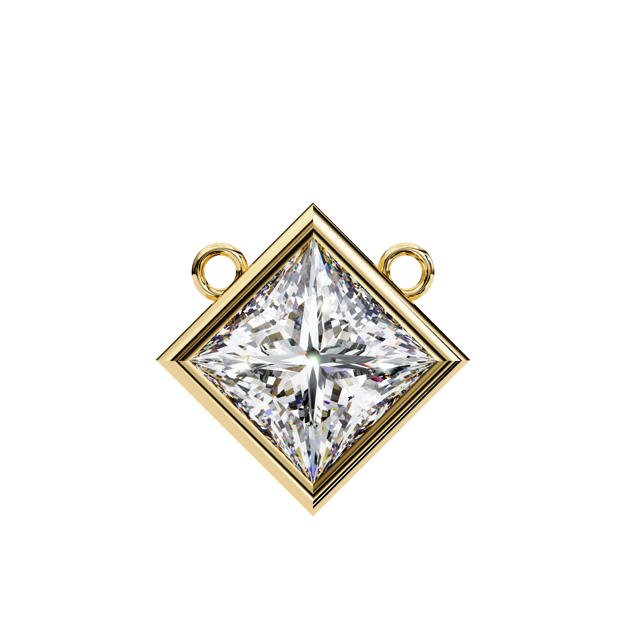 Radiant Loop Diamond Pendant