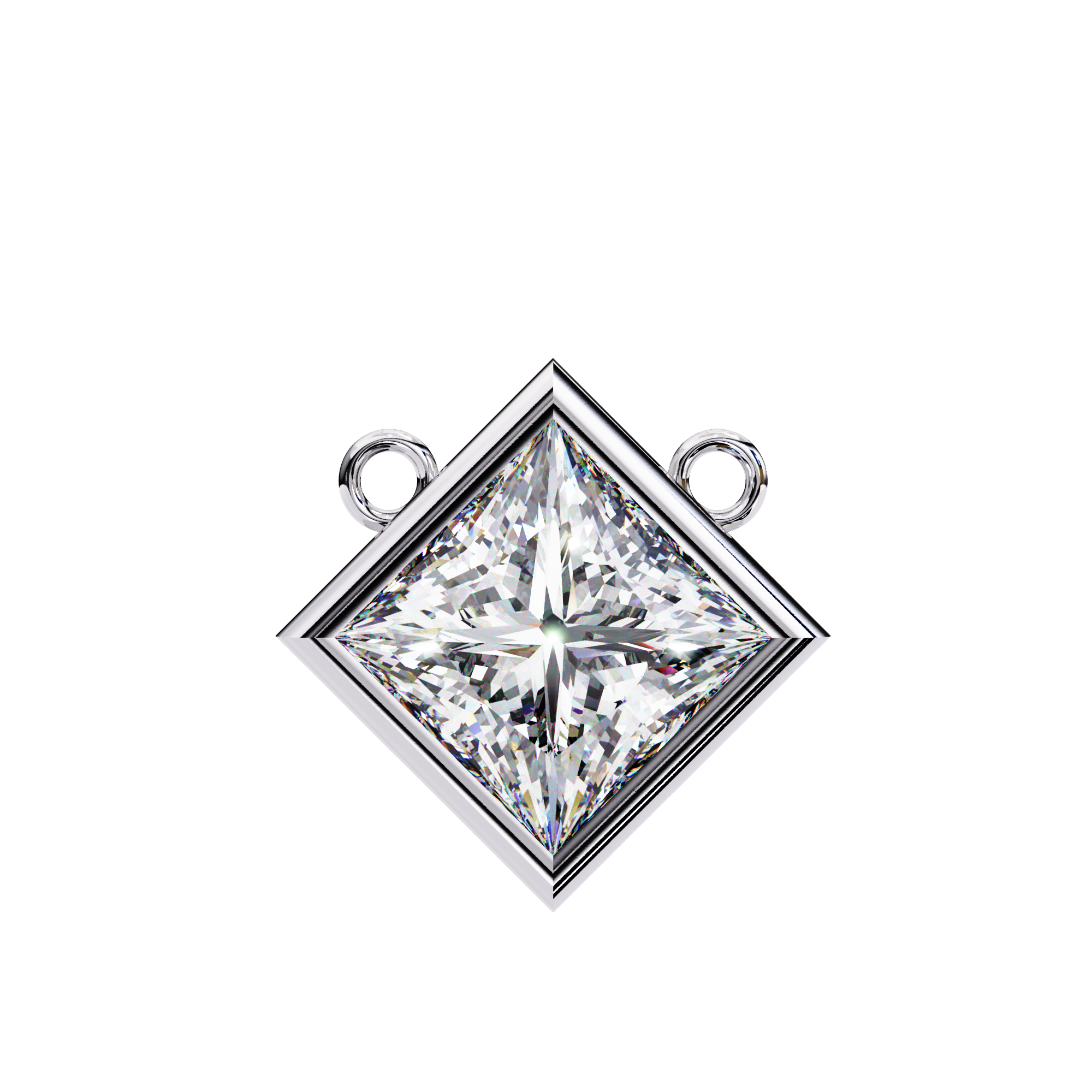 Radiant Loop Diamond Pendant