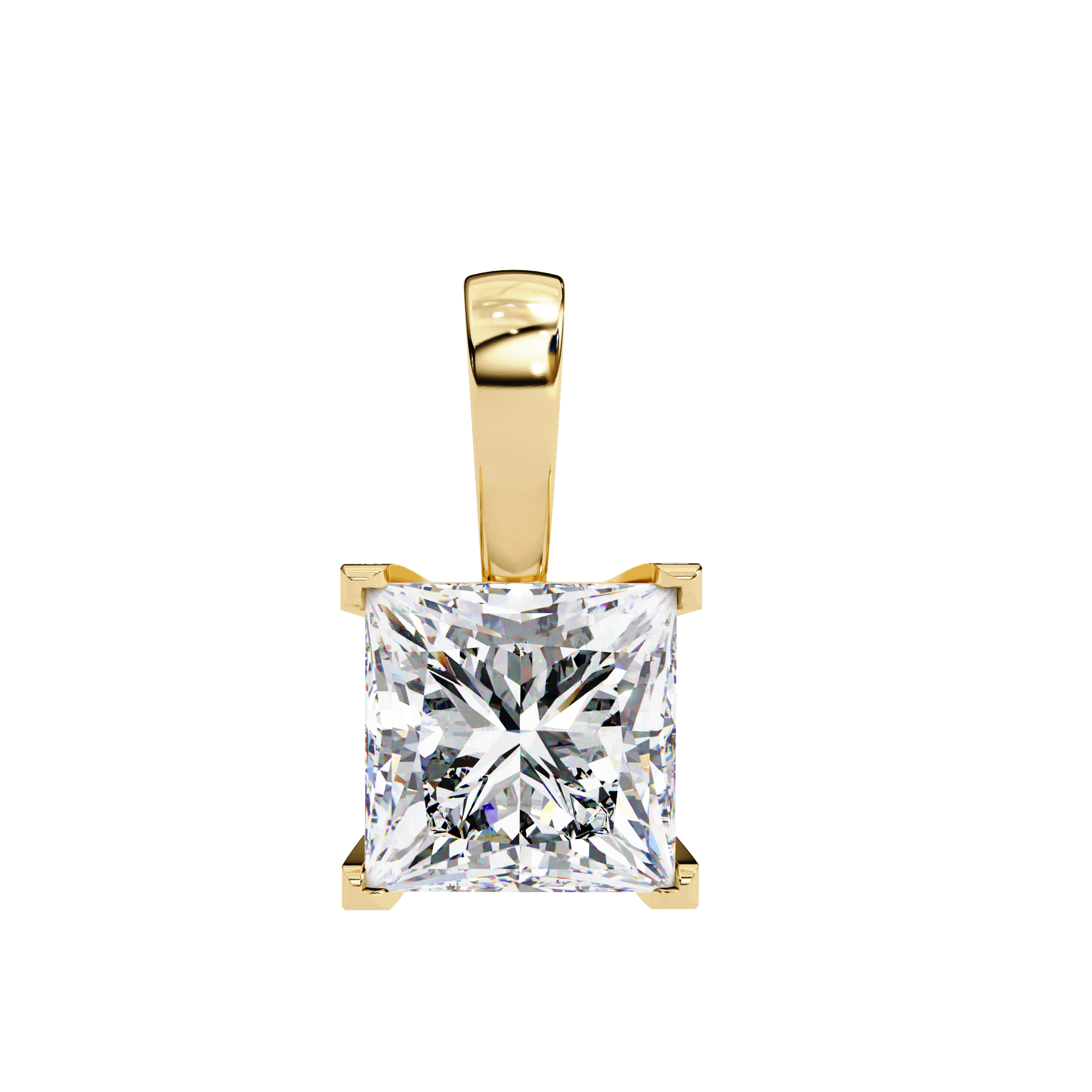 Solar Stream Diamond Pendant
