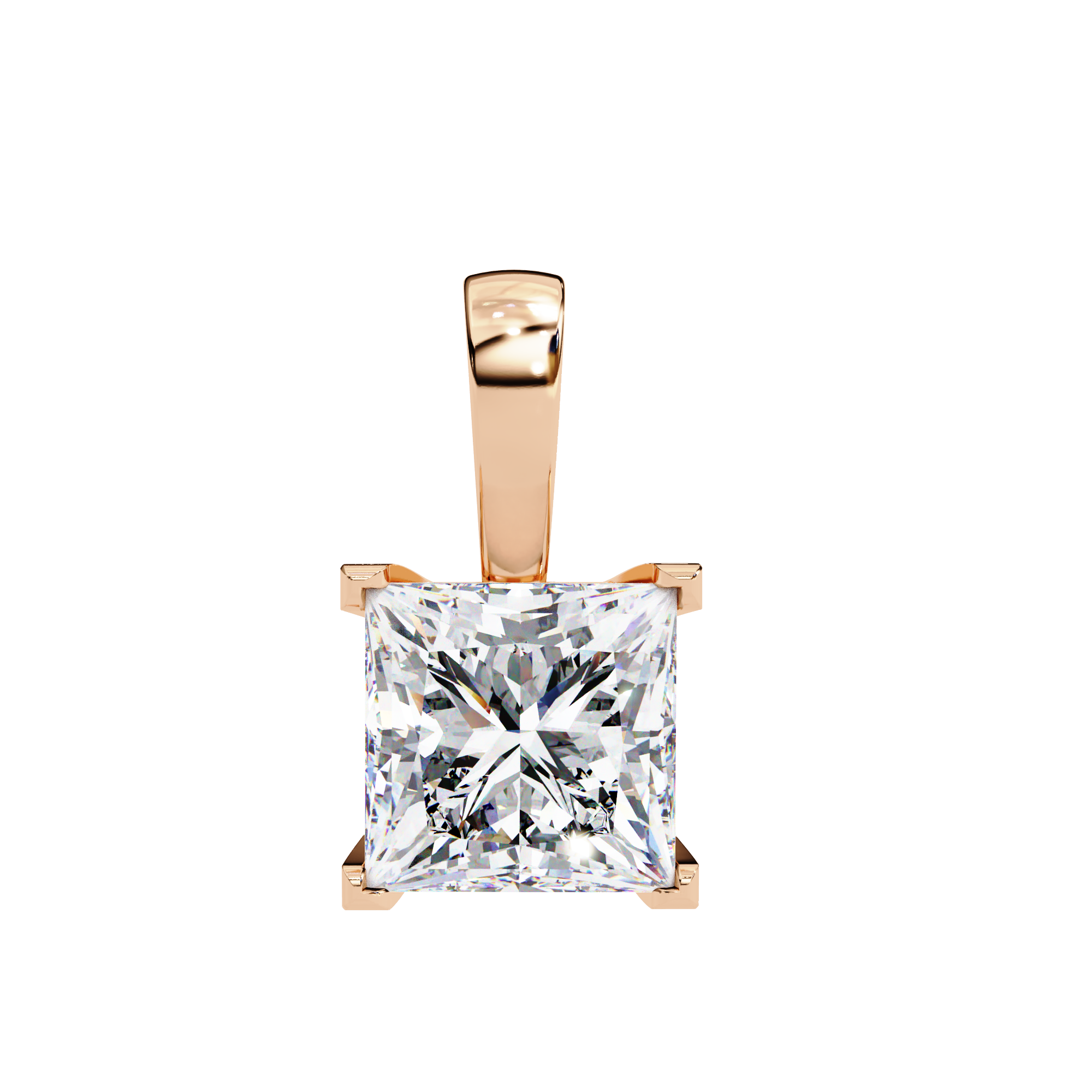 Solar Stream Diamond Pendant