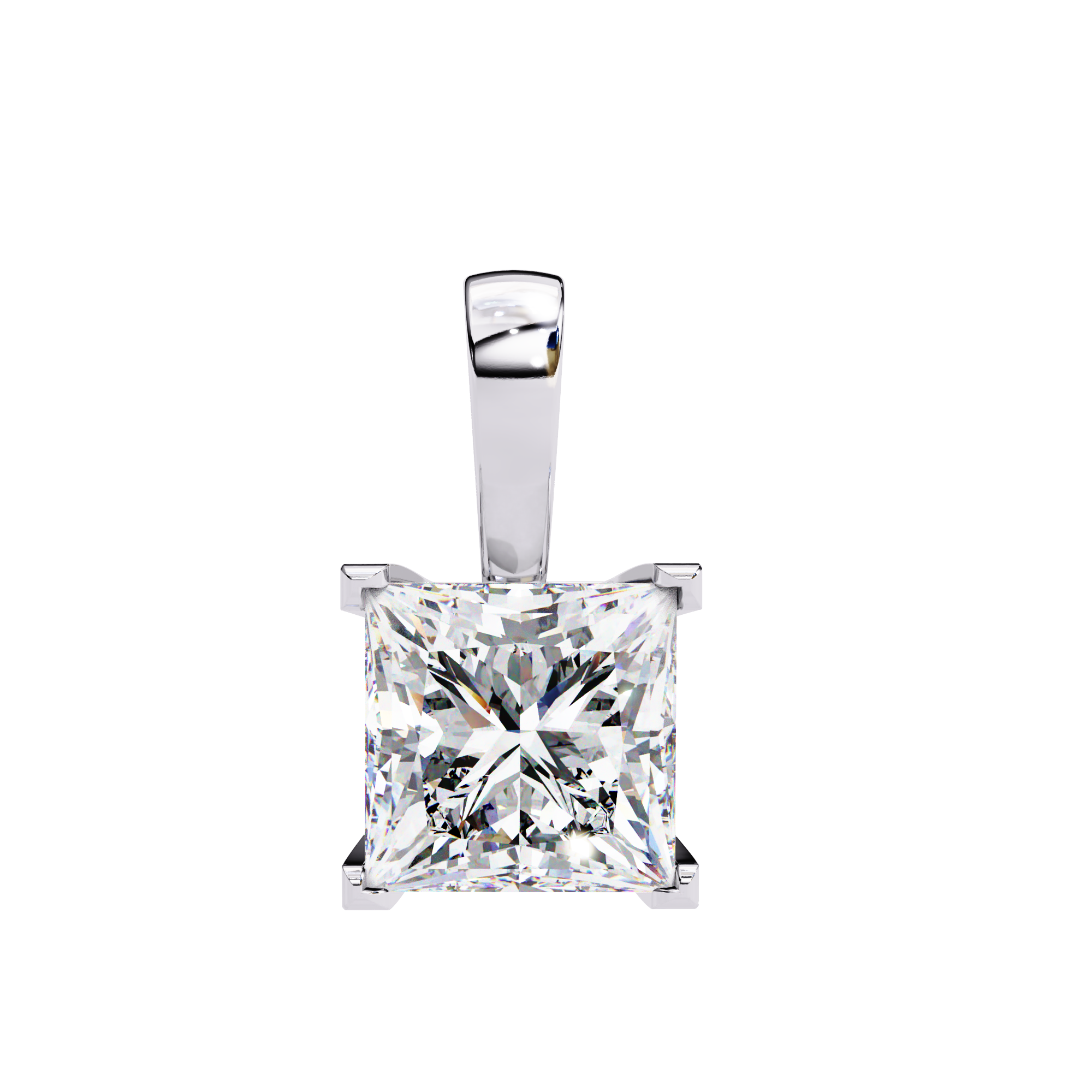 Solar Stream Diamond Pendant