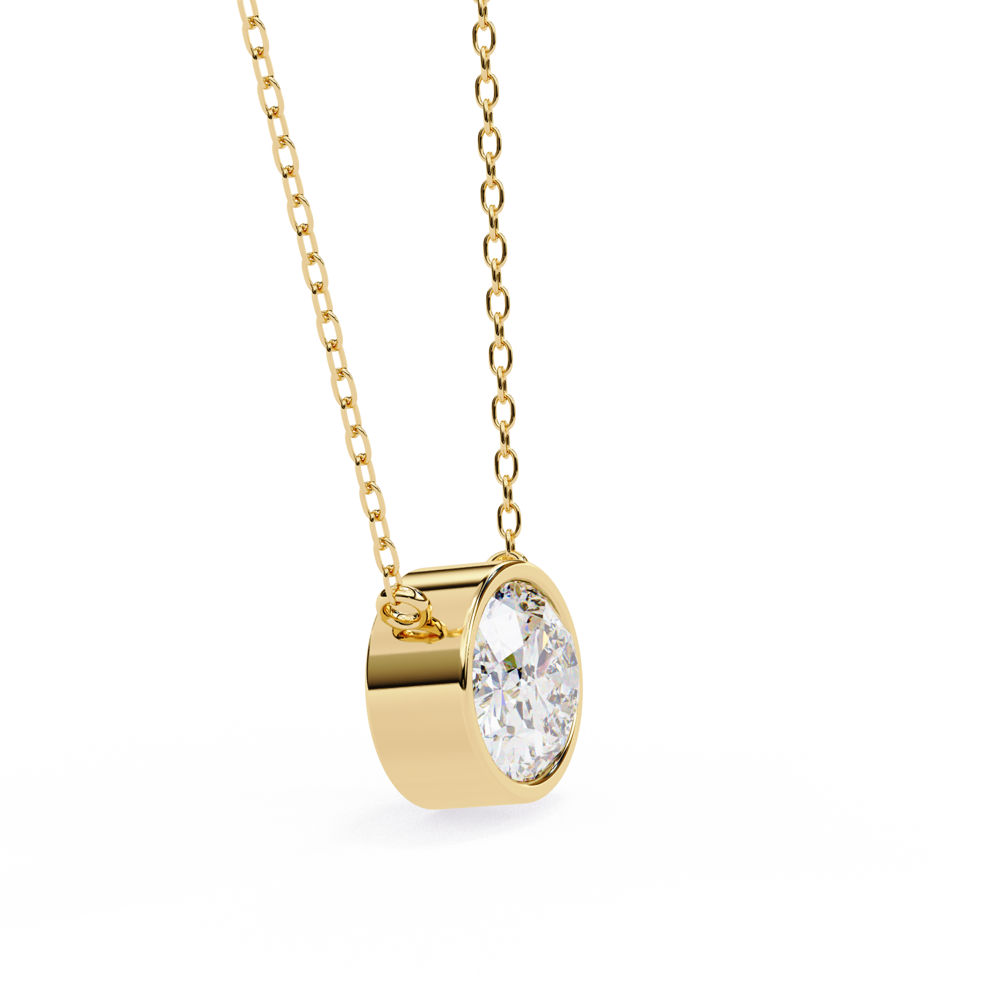 Twilight Halo Diamond Pendant