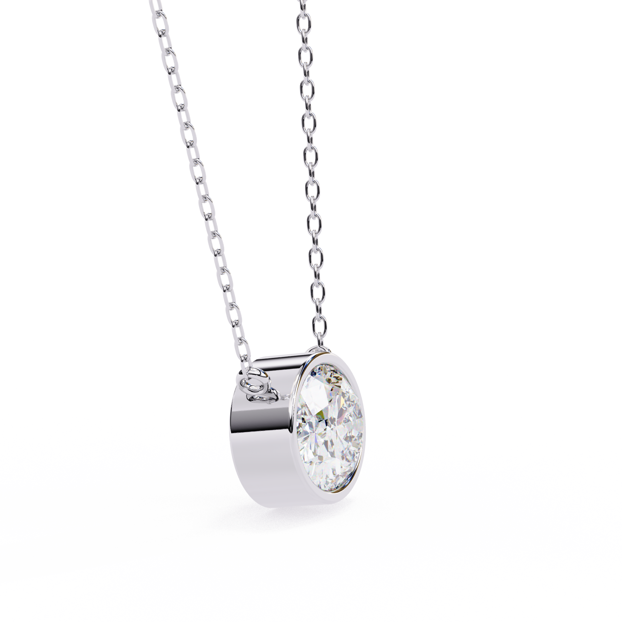Twilight Halo Diamond Pendant