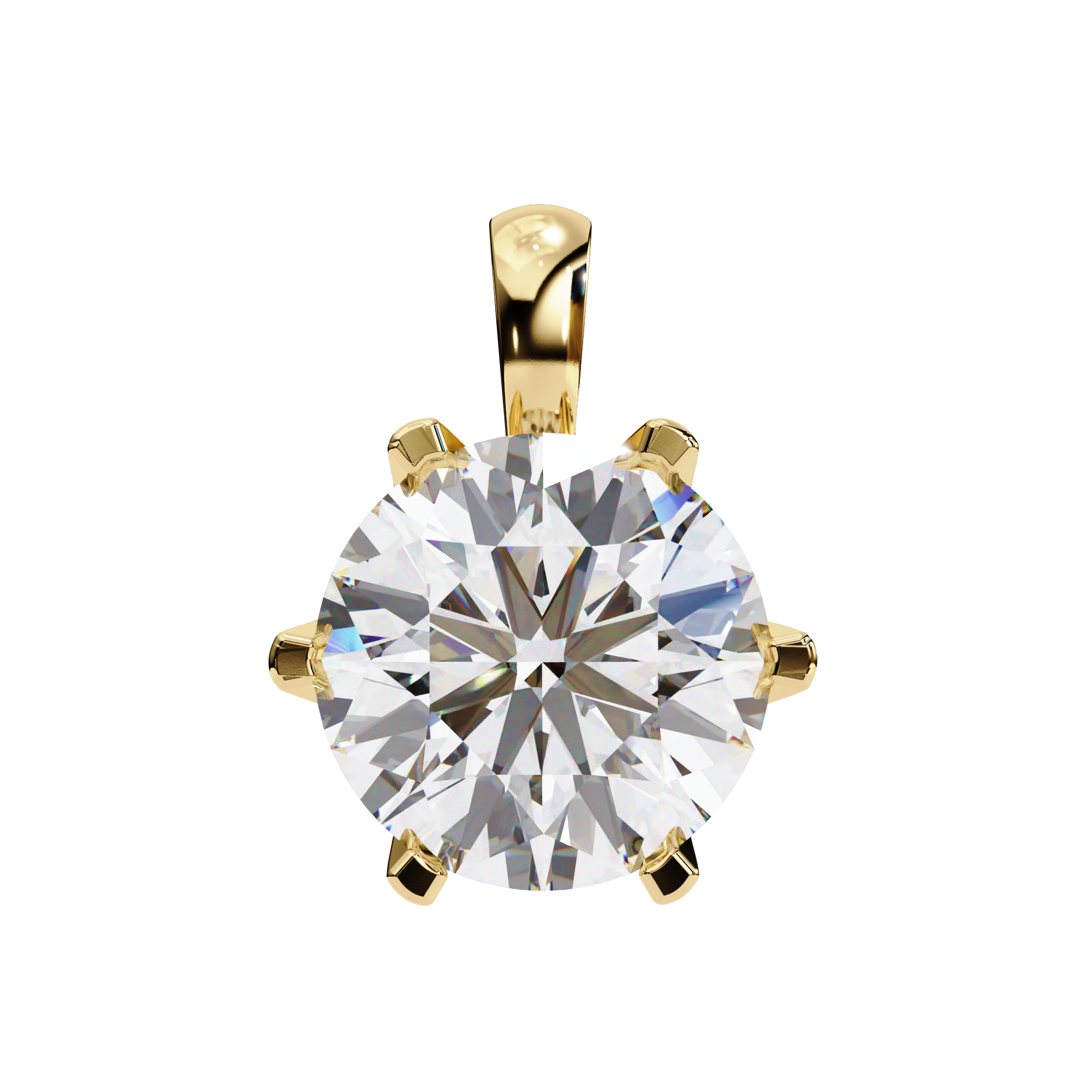 Gilded Flicker Diamond Pendant
