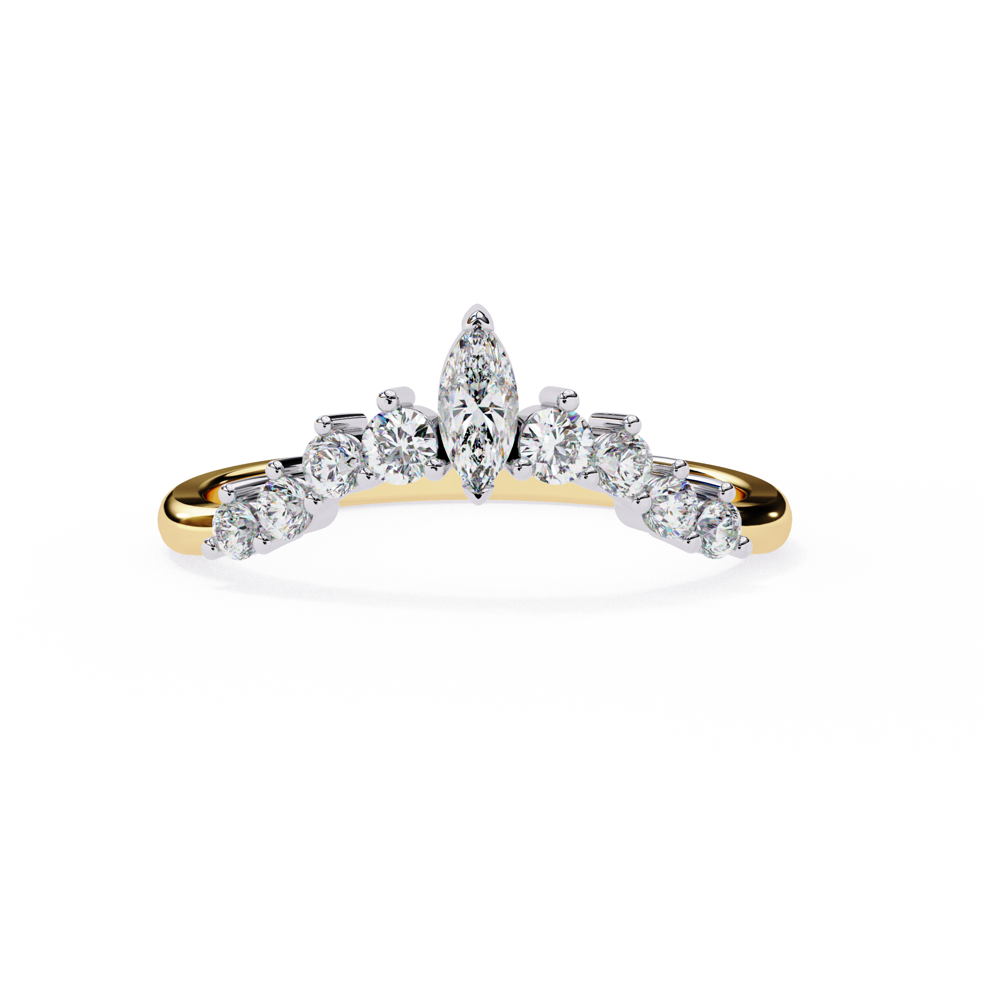 Halo Drift Ring Band