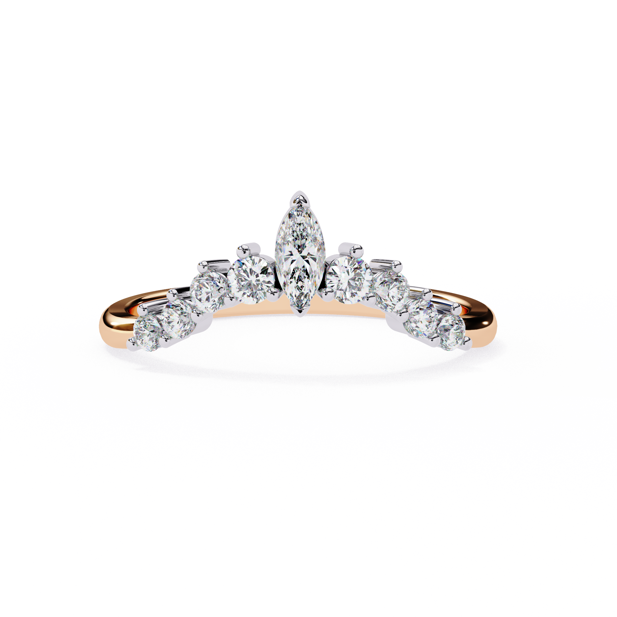 Halo Drift Ring Band