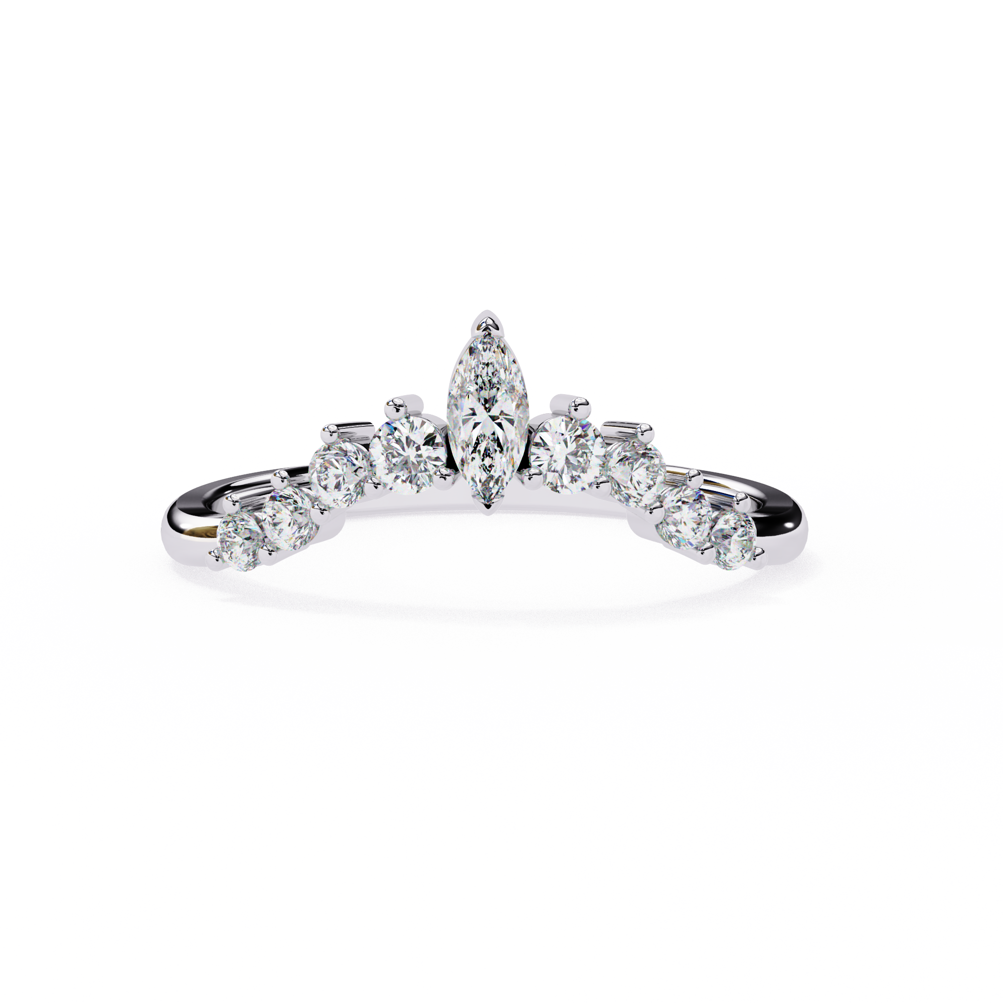 Halo Drift Ring Band