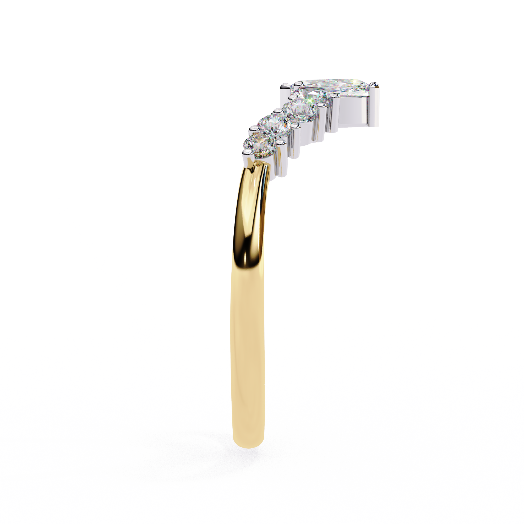 Halo Drift Ring Band