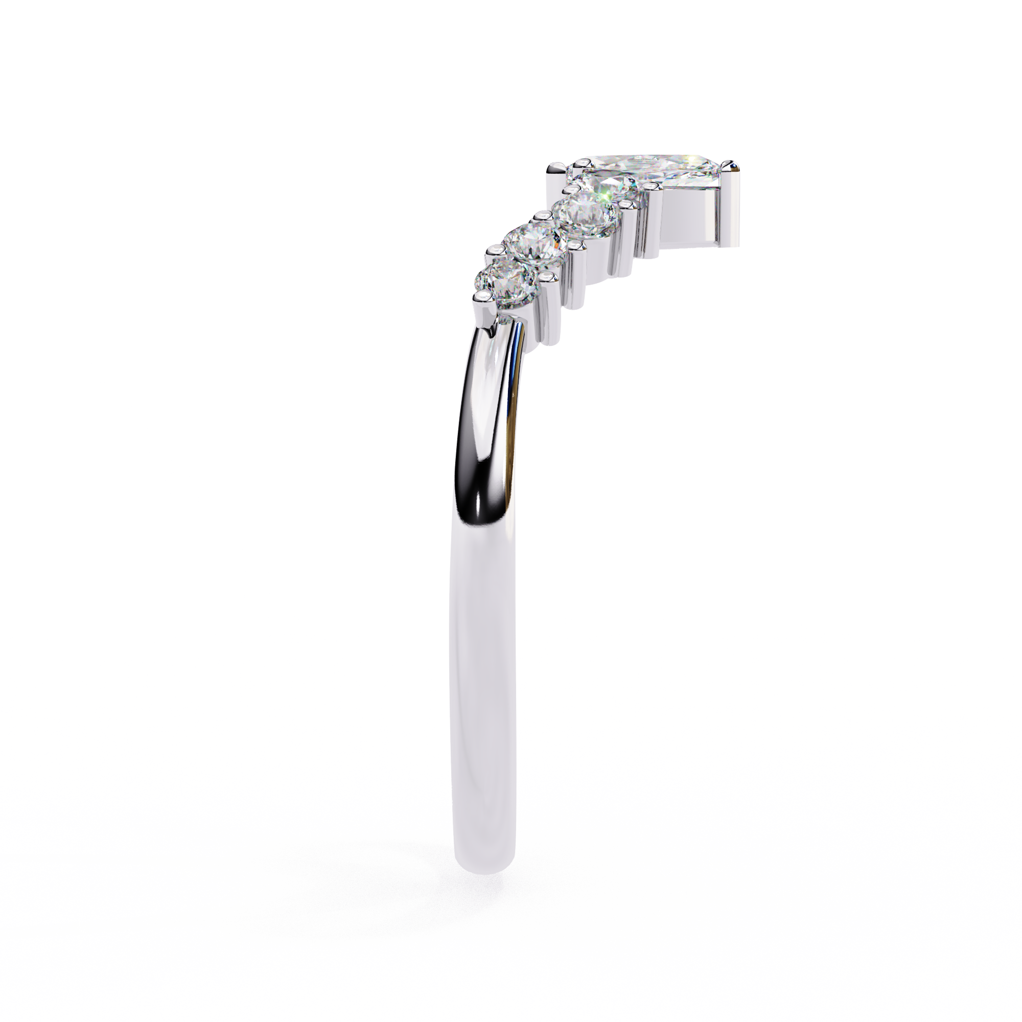 Halo Drift Ring Band