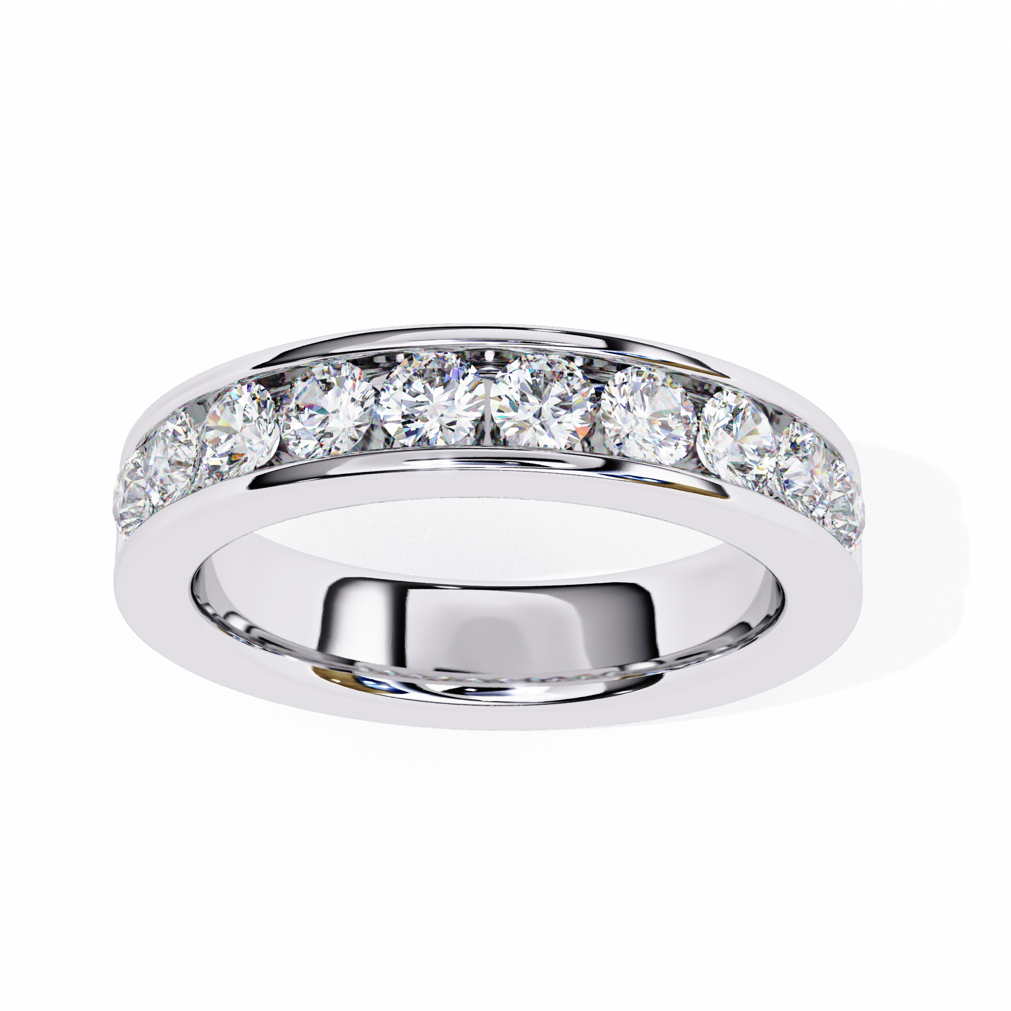 Ethereal Beam Diamond Ring Band