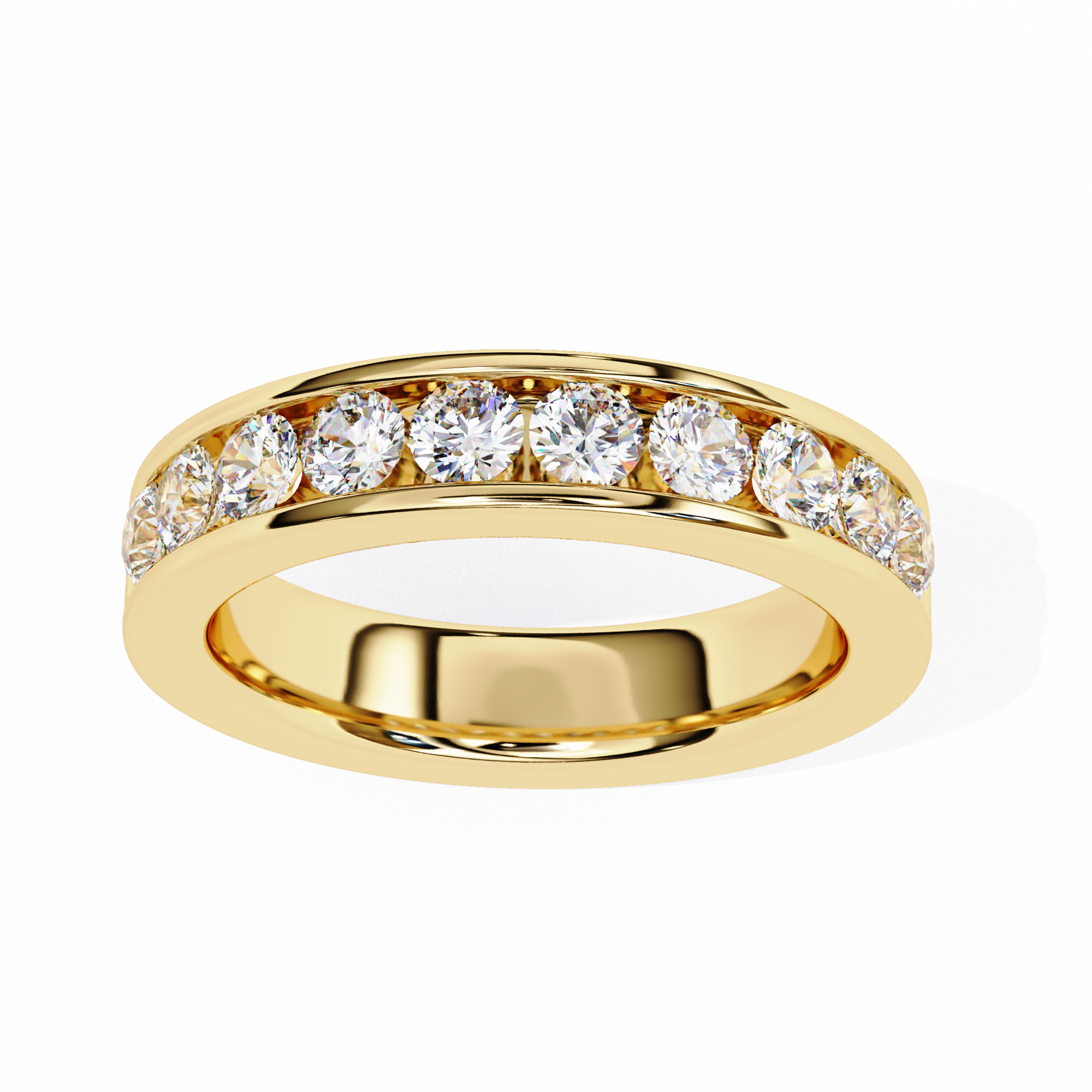 Ethereal Beam Diamond Ring Band