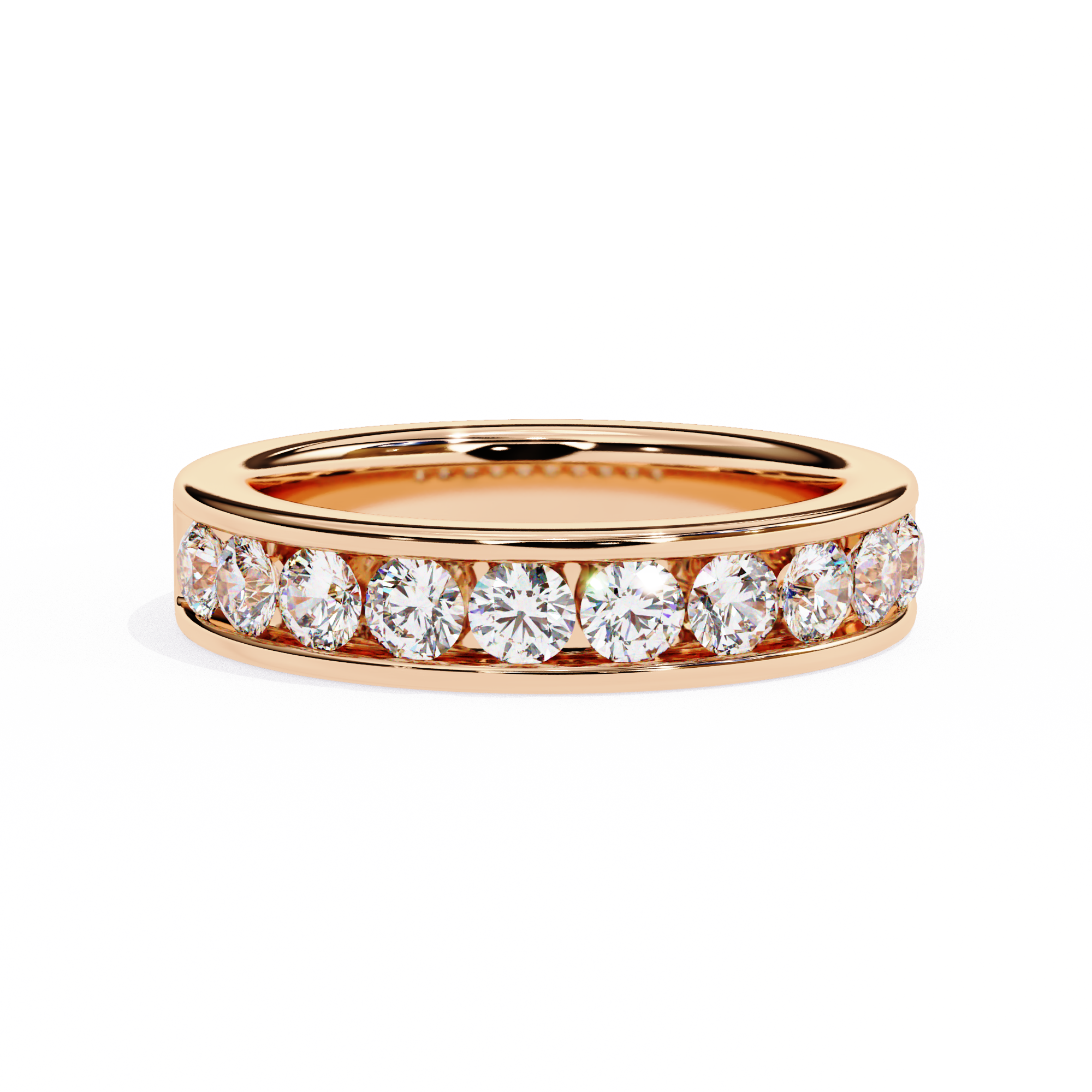 Ethereal Beam Diamond Ring Band