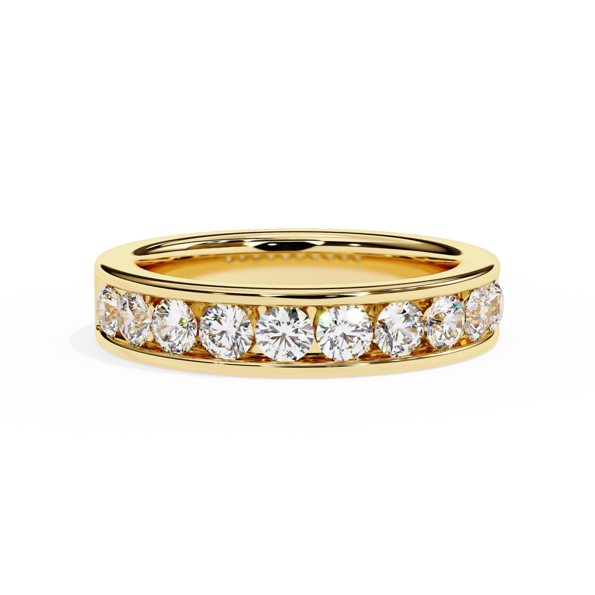 Ethereal Beam Diamond Ring Band