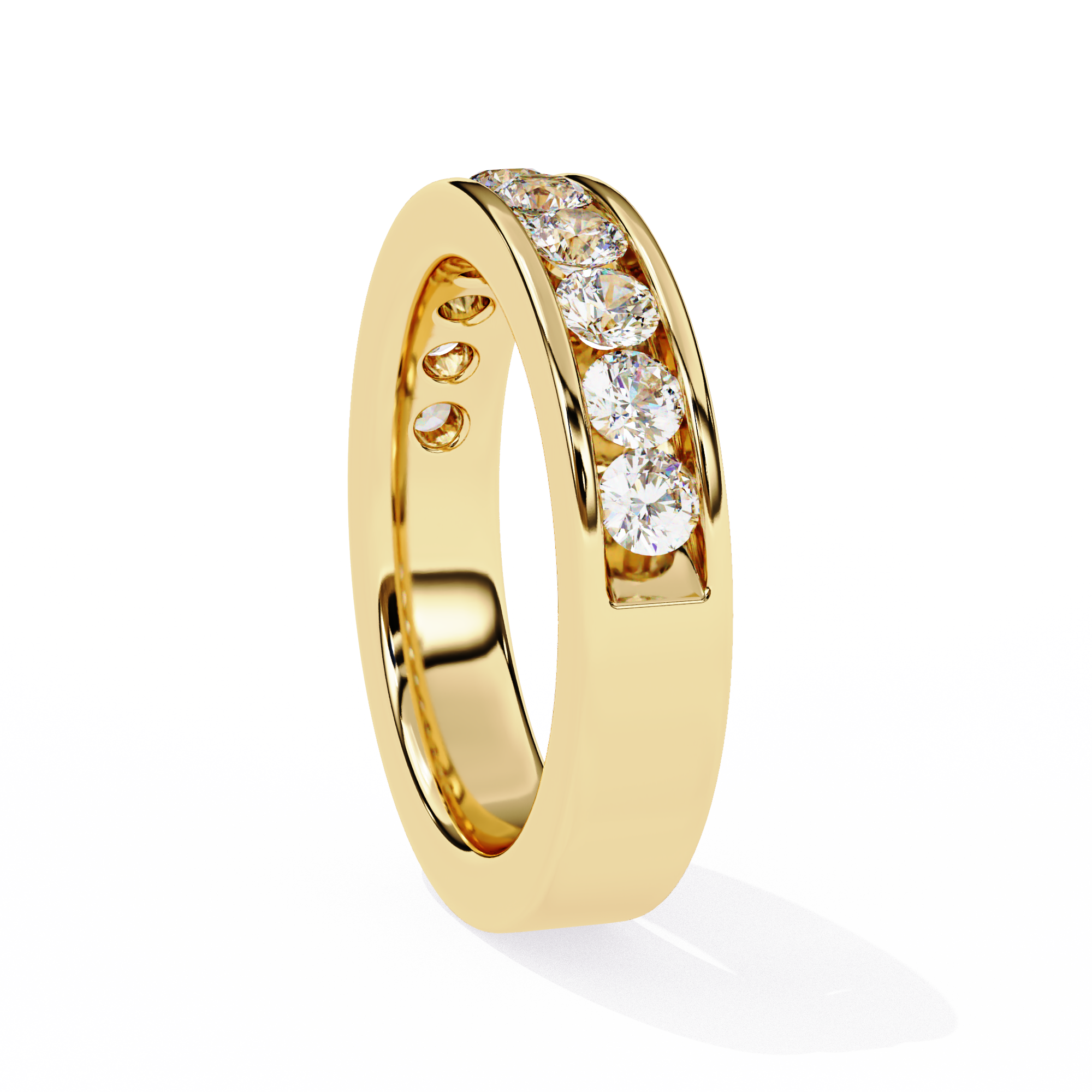 Ethereal Beam Diamond Ring Band