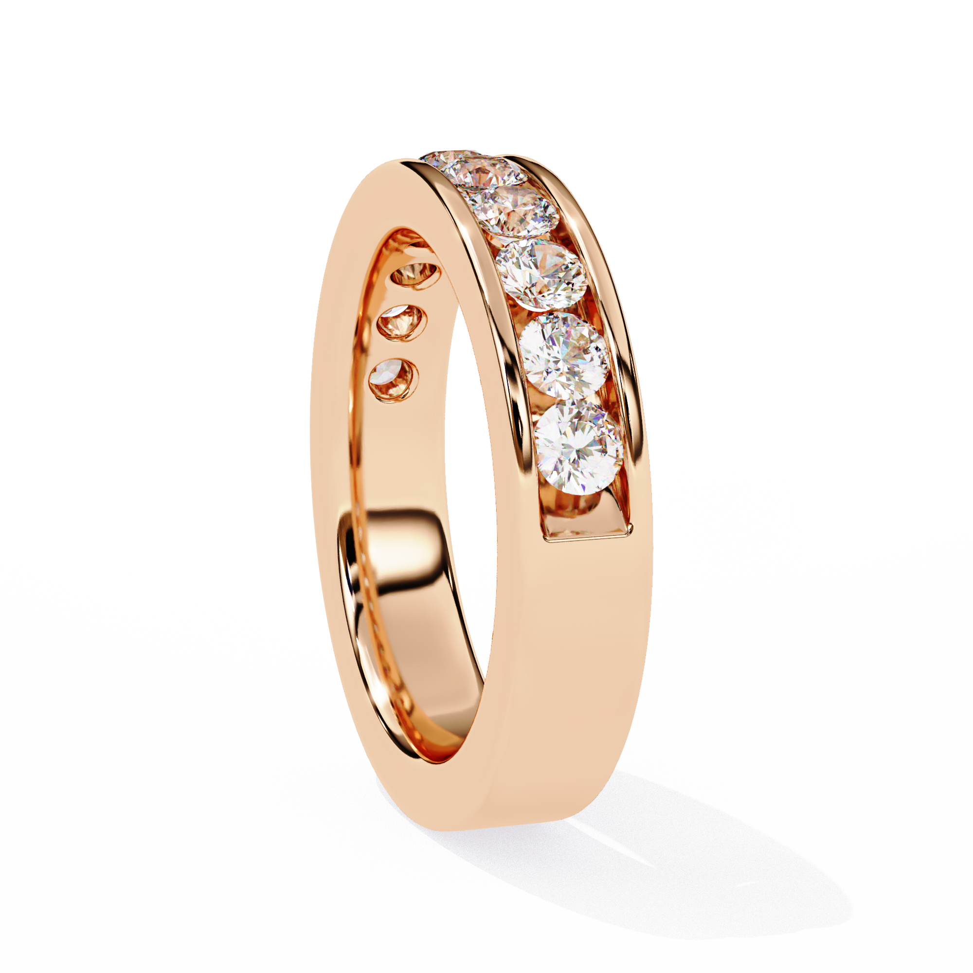 Ethereal Beam Diamond Ring Band