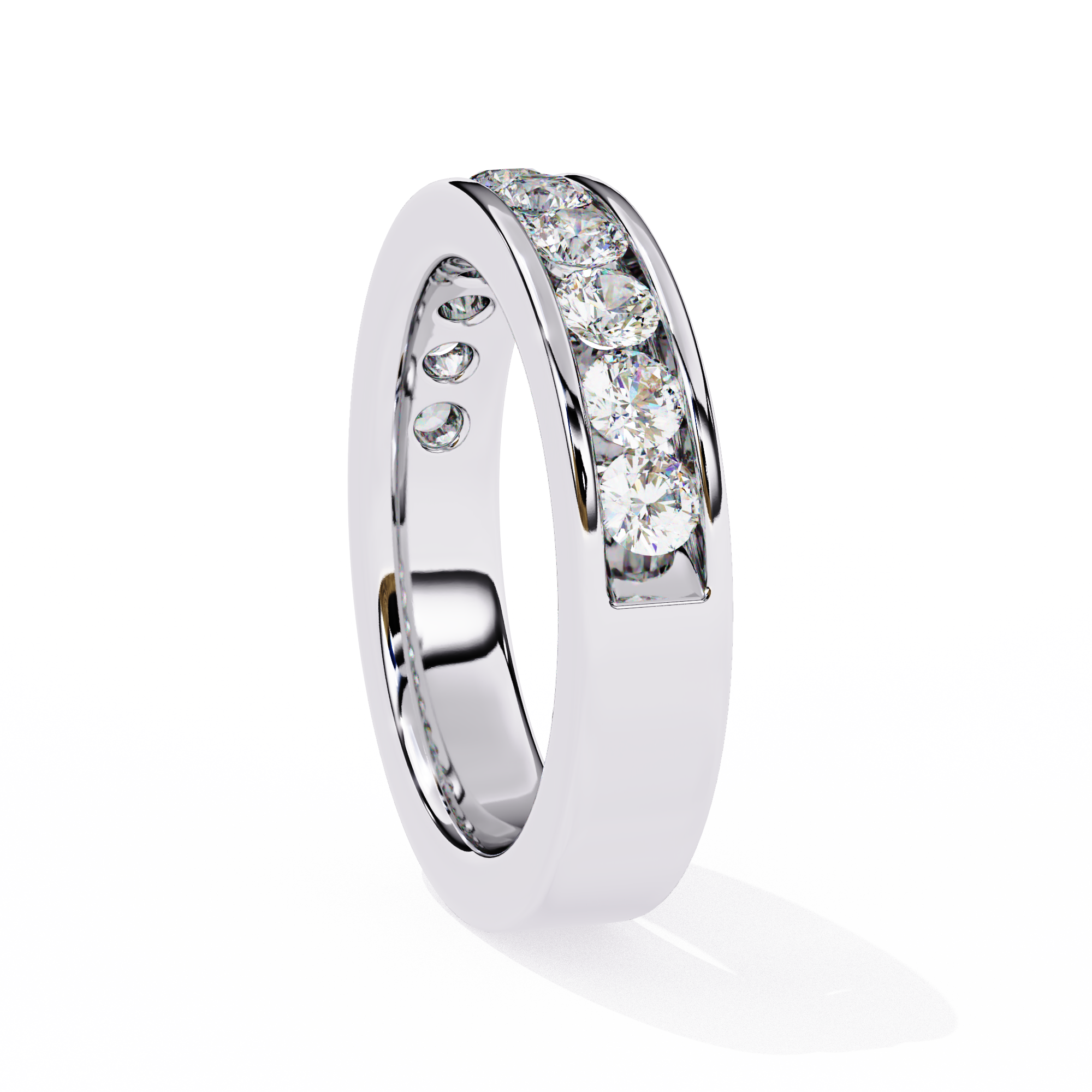 Ethereal Beam Diamond Ring Band