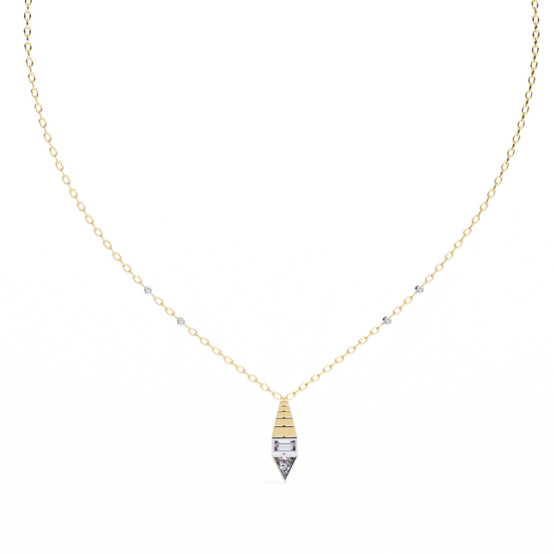 Dazzle Curve Diamond Pendant