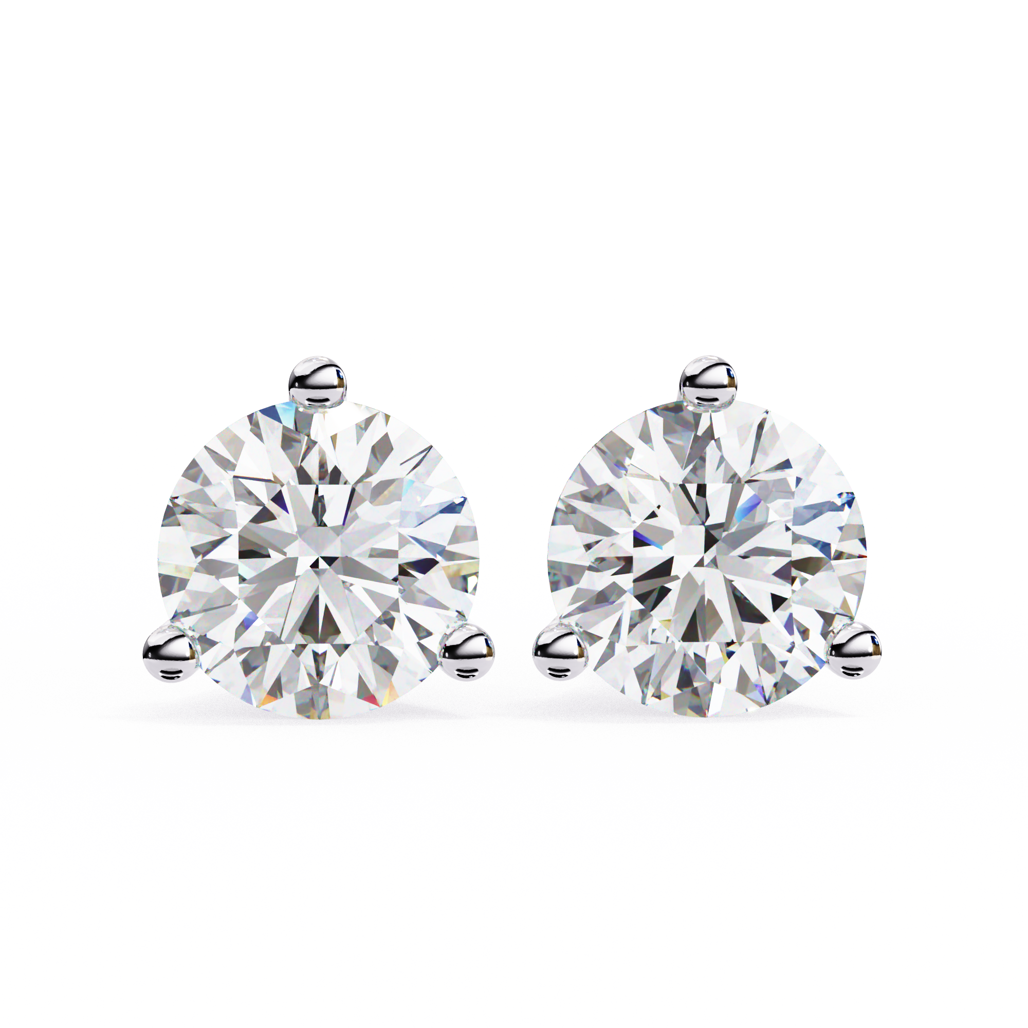 Velvet Halo Solitaire Earrings