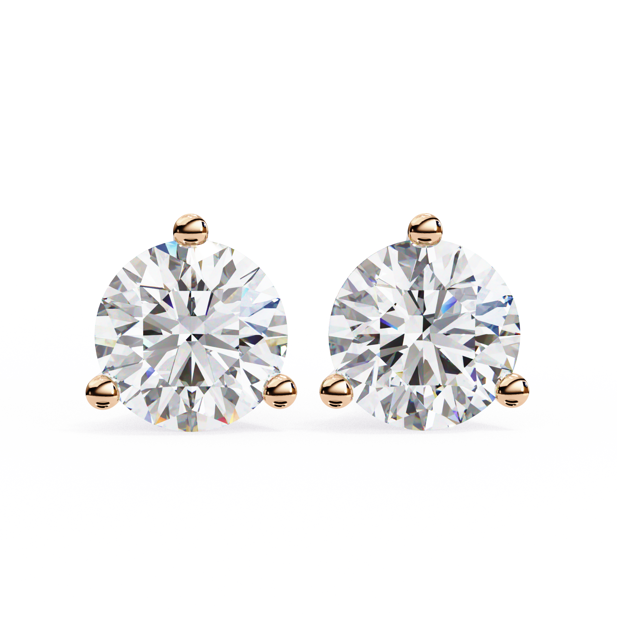 Velvet Halo Solitaire Earrings