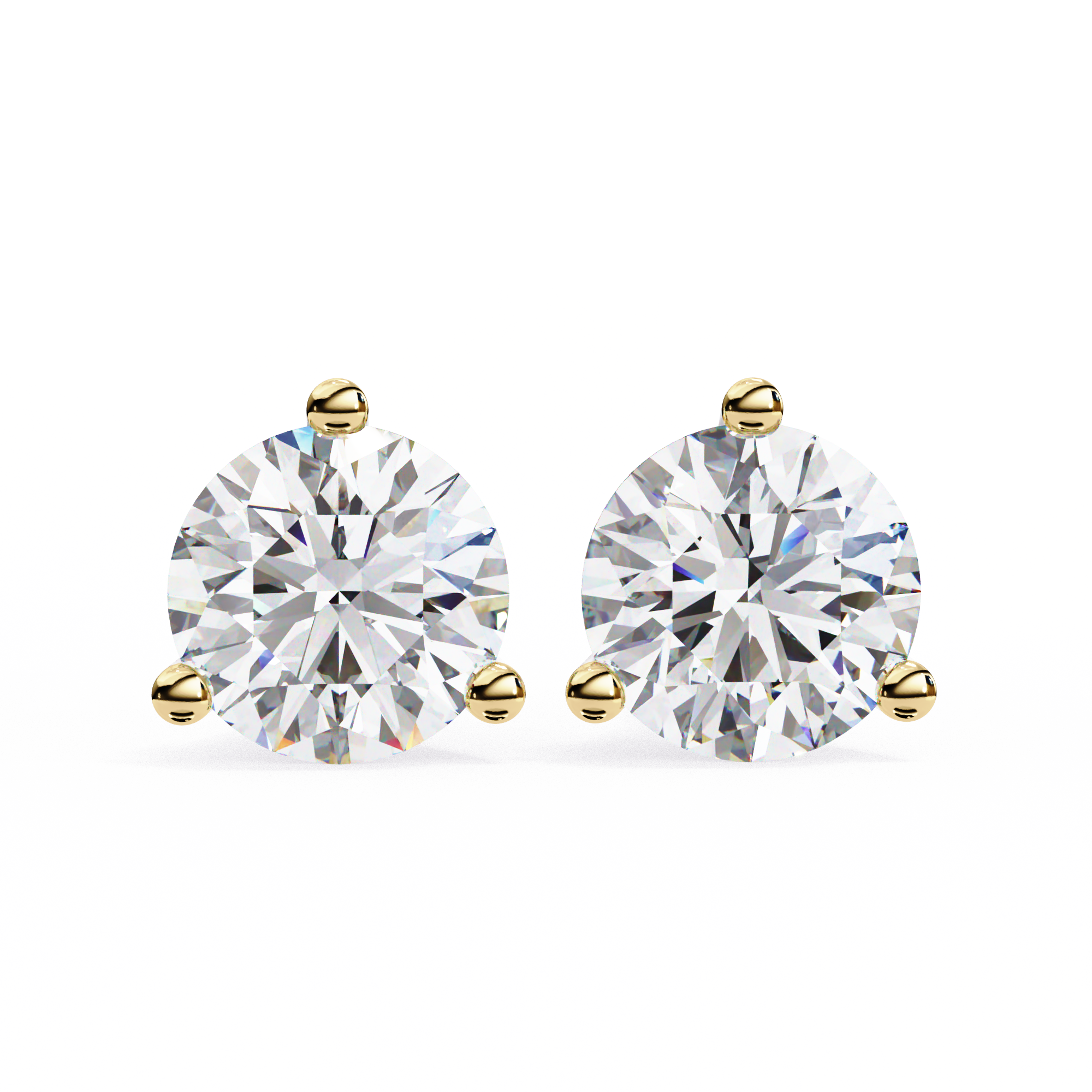 Velvet Halo Solitaire Earrings