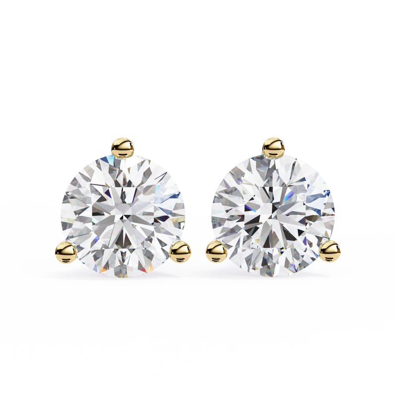 Velvet Halo Solitaire Earrings