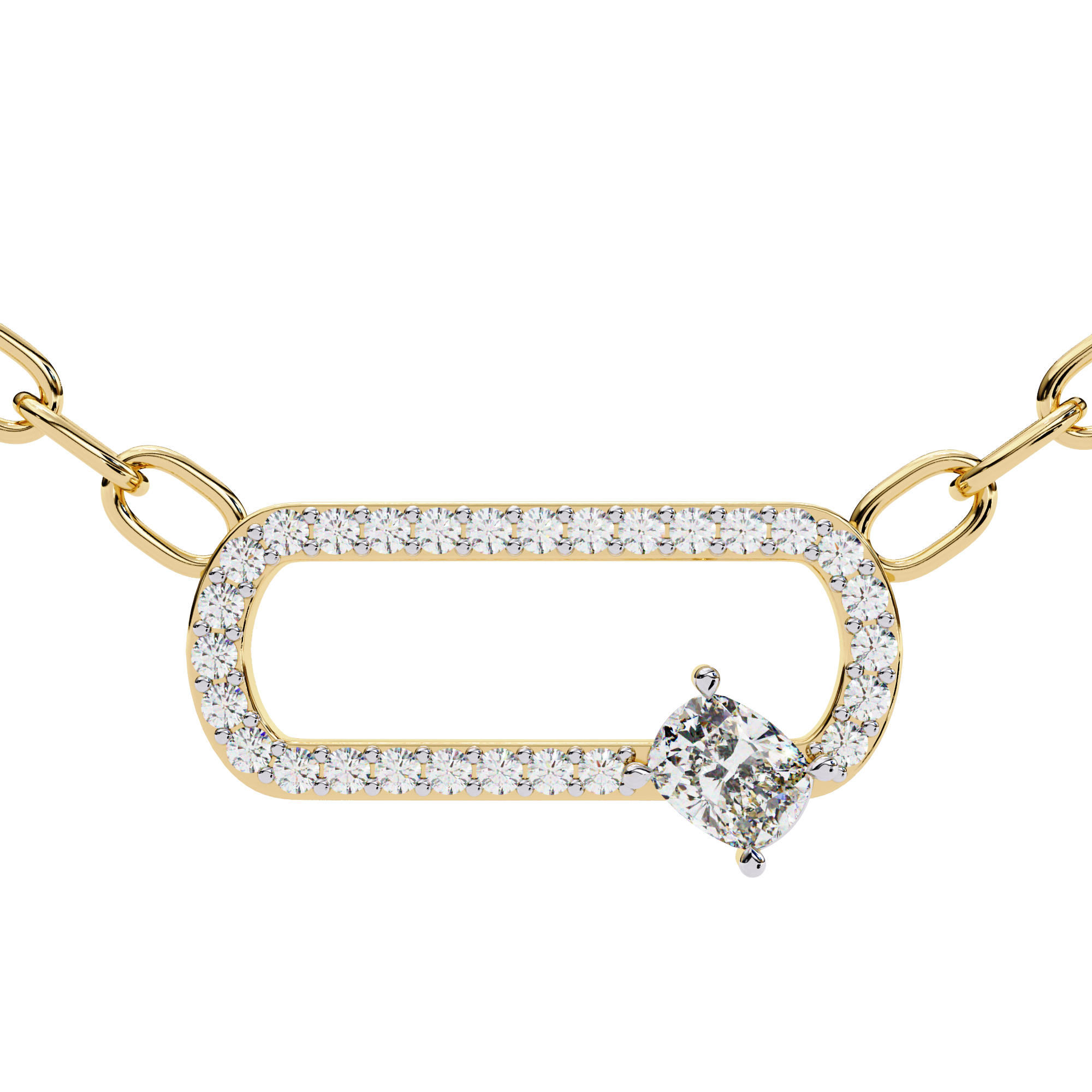 Ember Crown Diamond Pendant