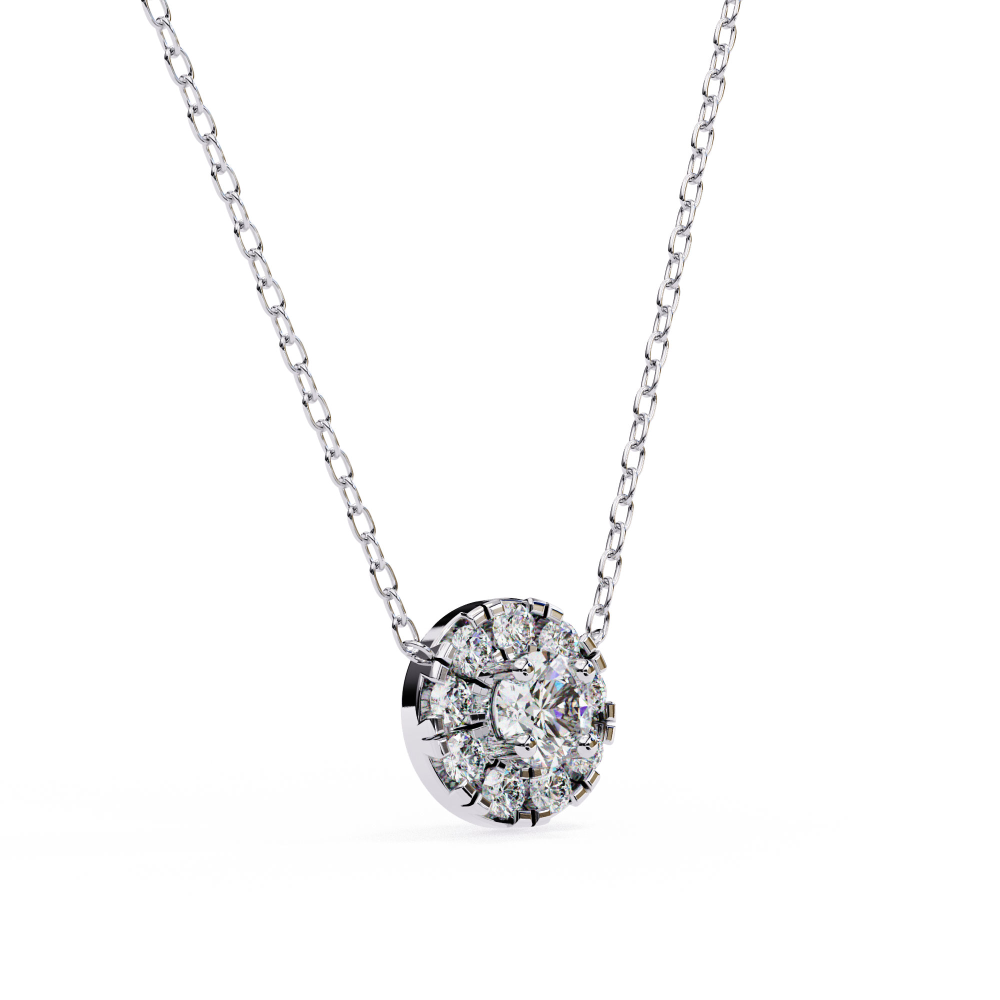 Velvet Beam Diamond Pendant