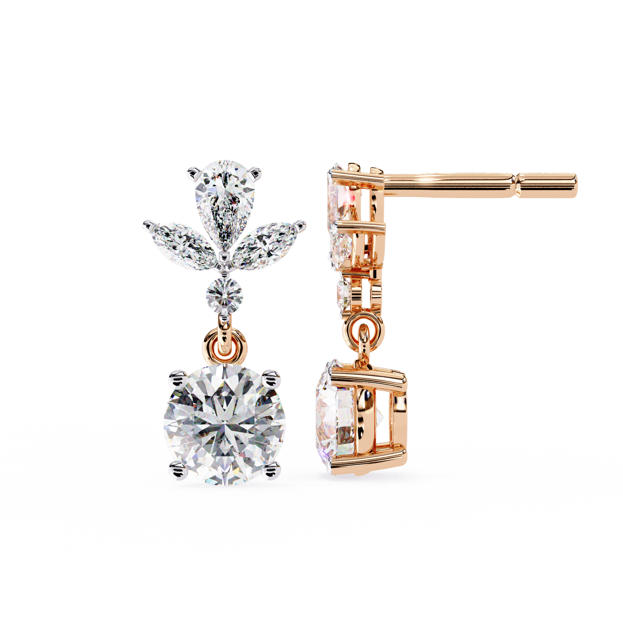 Midnight Loop Diamond Earrings