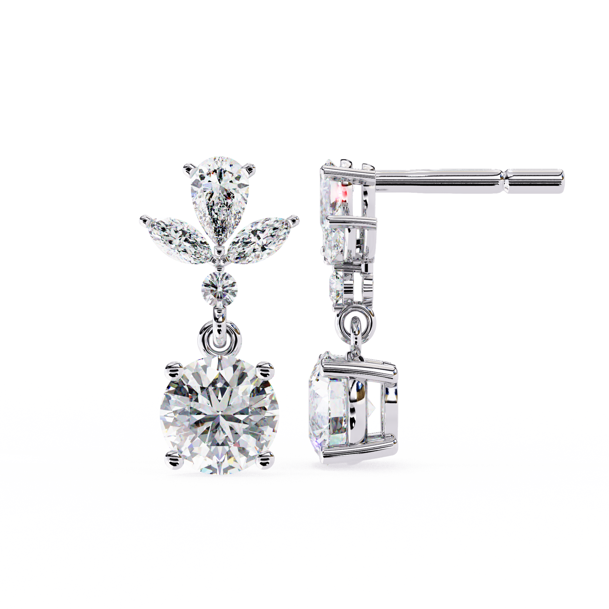 Midnight Loop Diamond Earrings