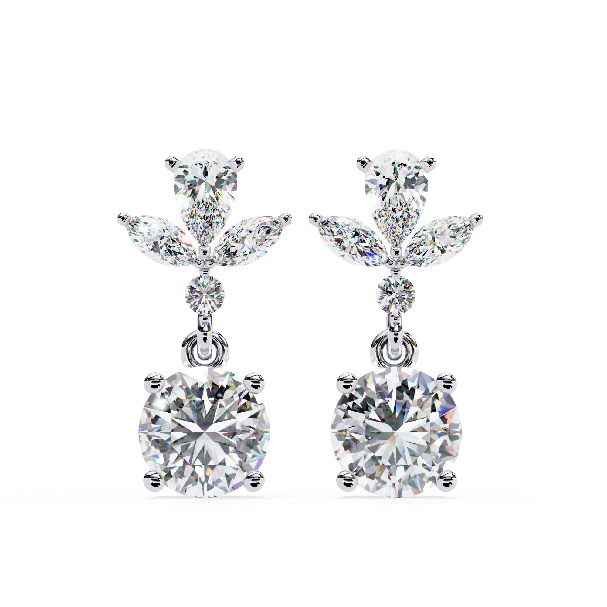 Midnight Loop Diamond Earrings