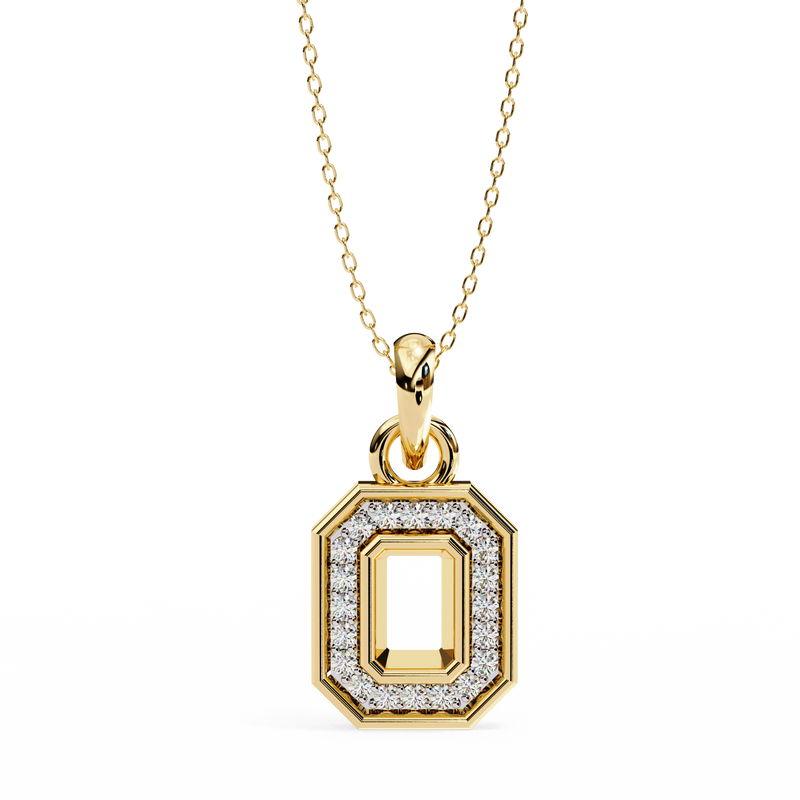 Opaline Crest Diamond Pendant