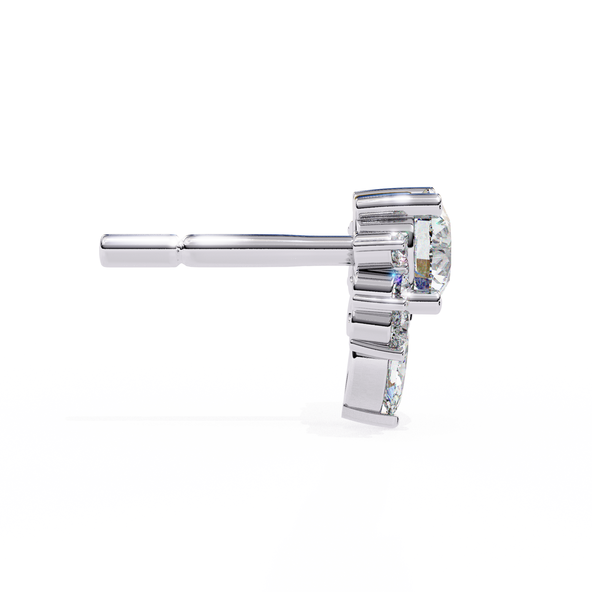 Ice Glint Diamond Earrings