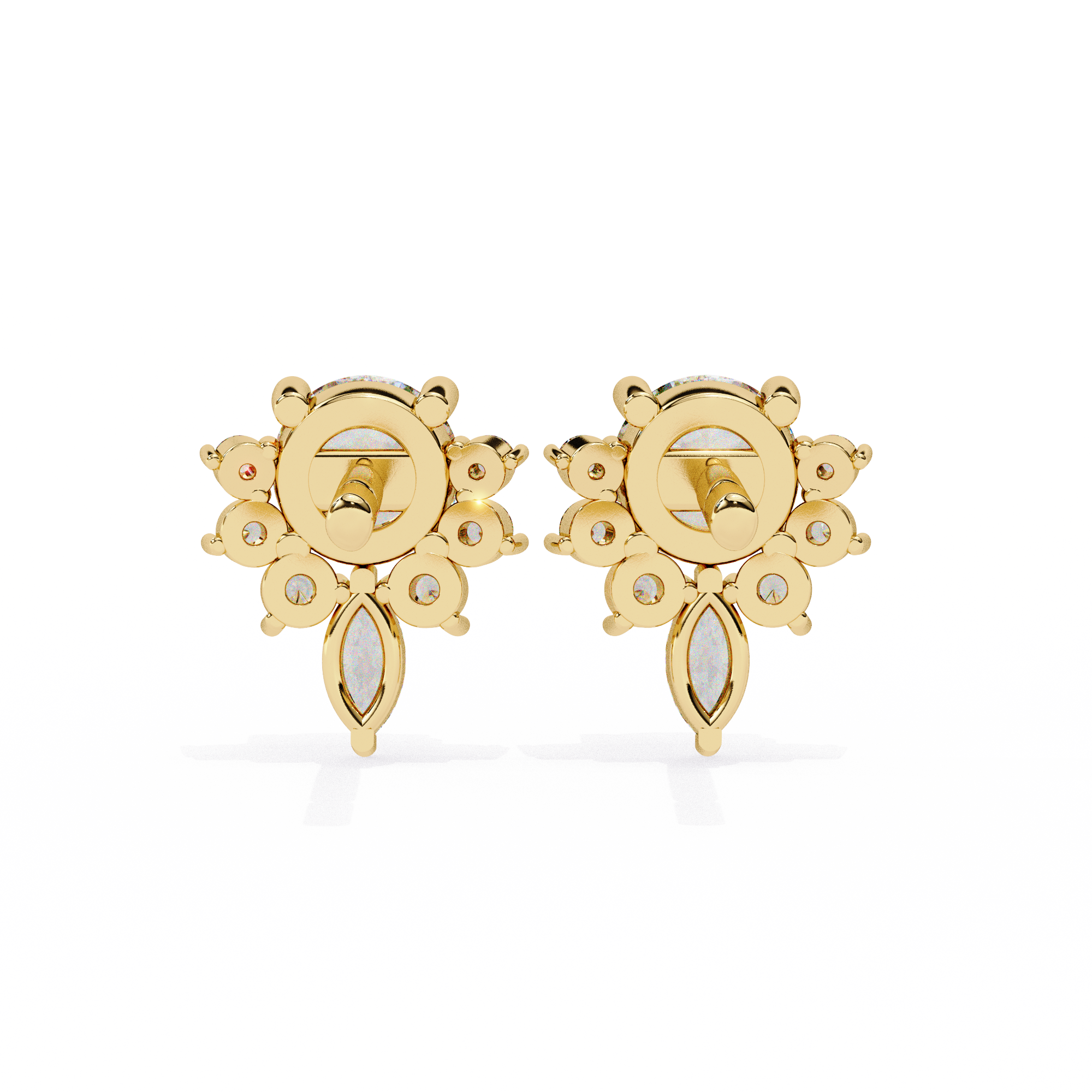 Ice Glint Diamond Earrings
