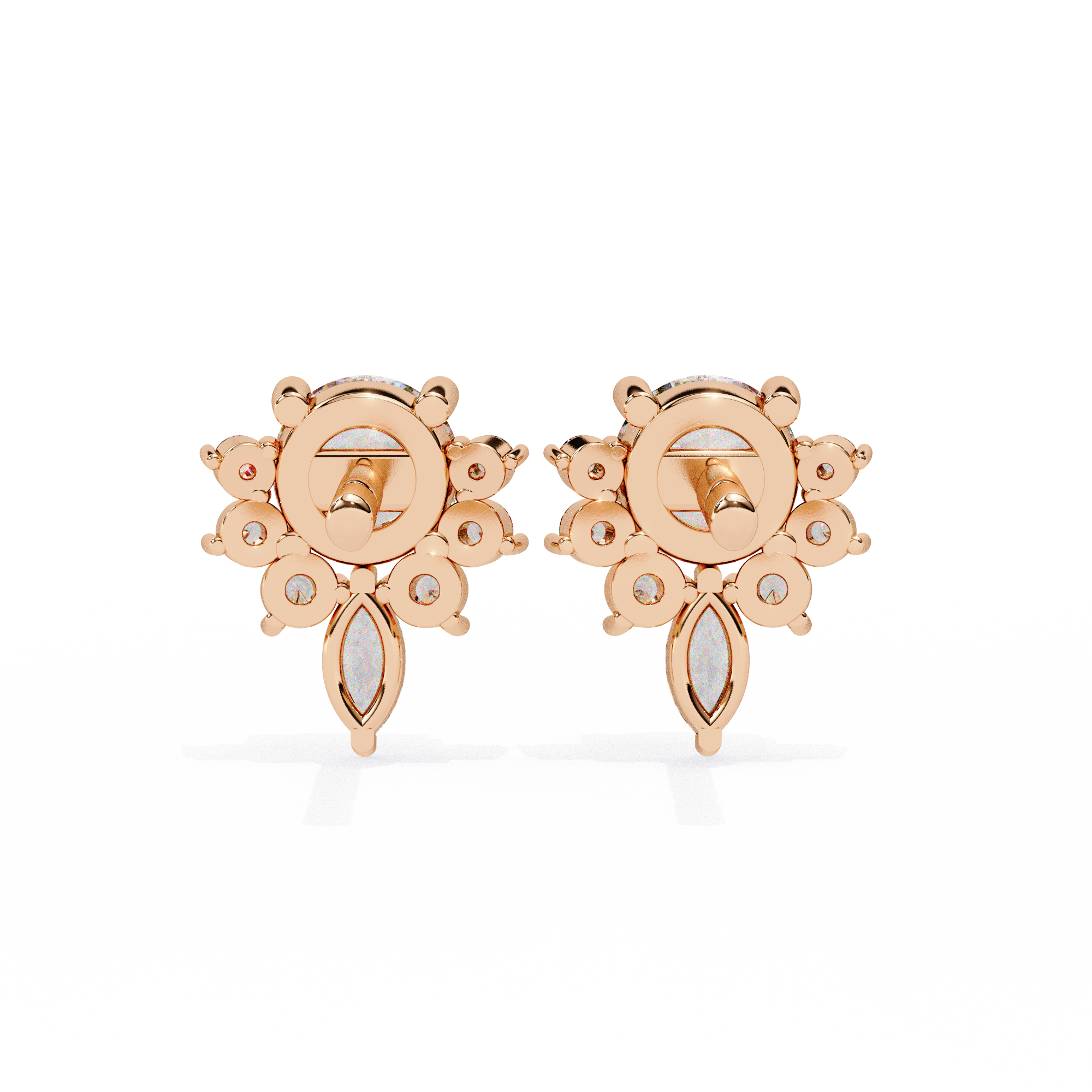 Ice Glint Diamond Earrings