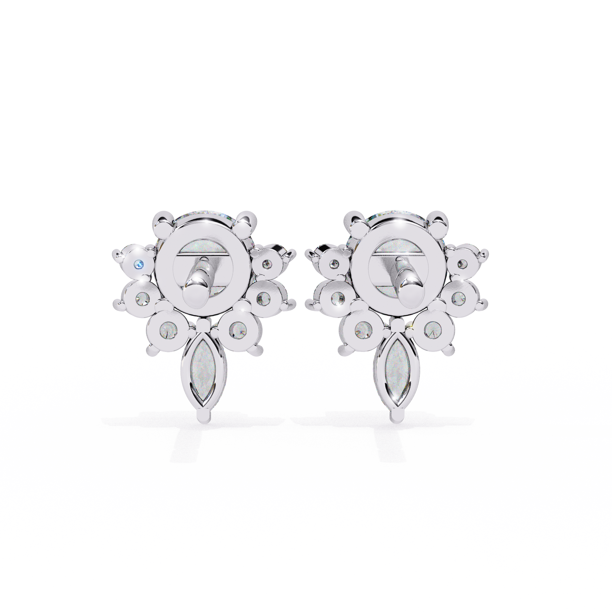 Ice Glint Diamond Earrings