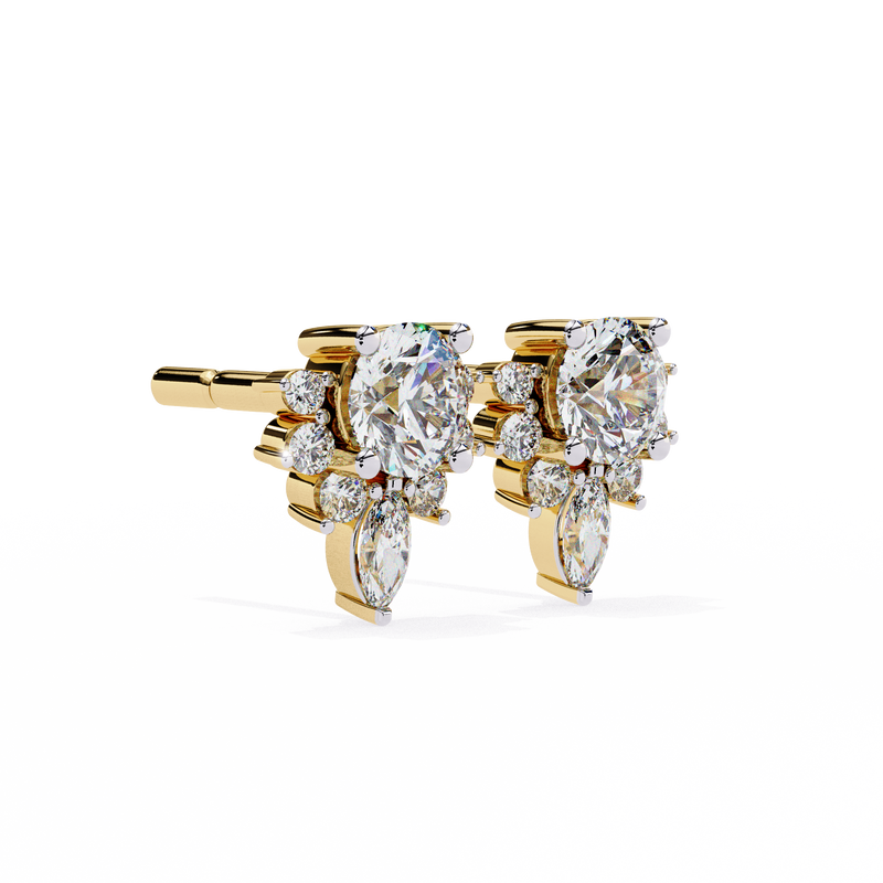 Ice Glint Diamond Earrings