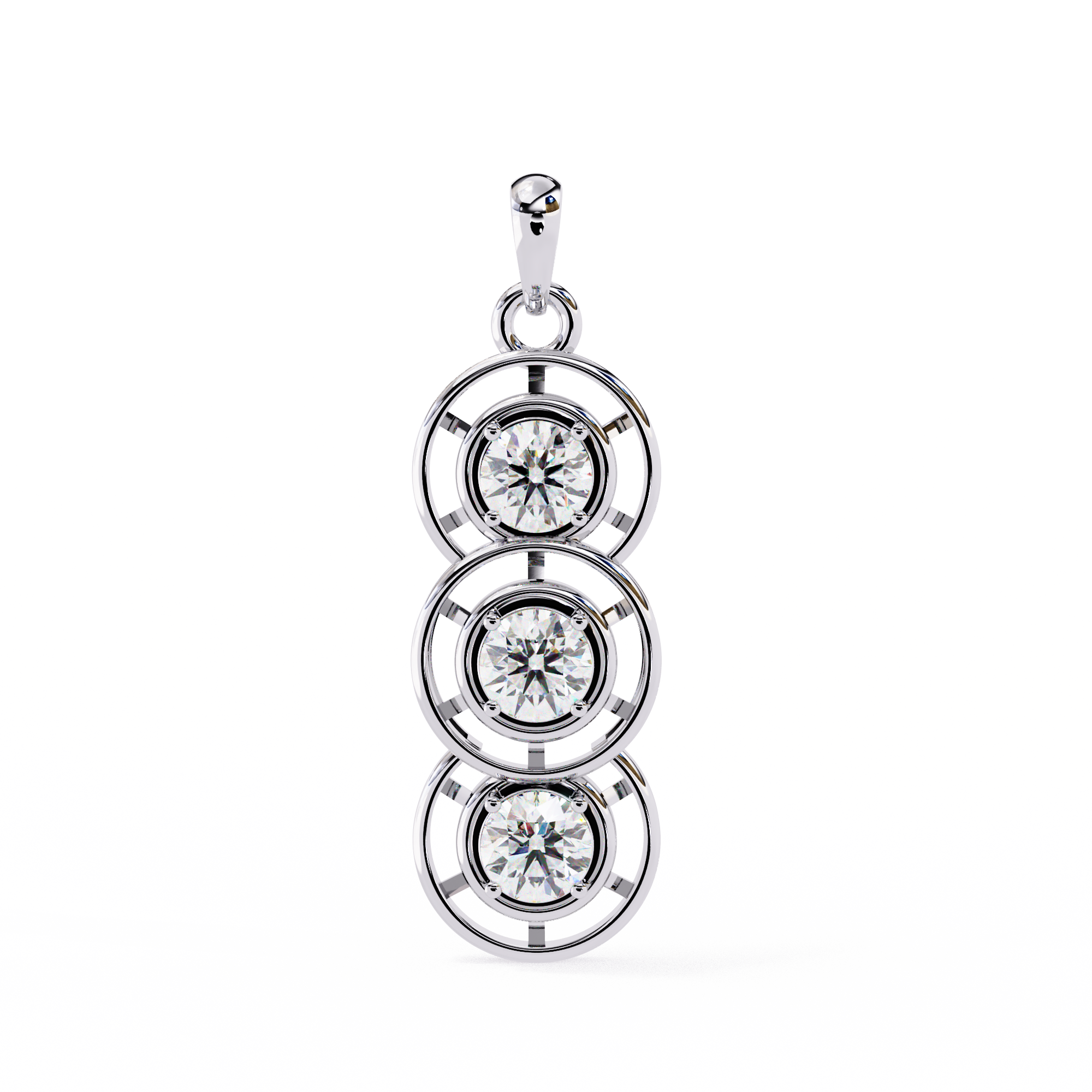 Tranquil Fire Diamond Pendant