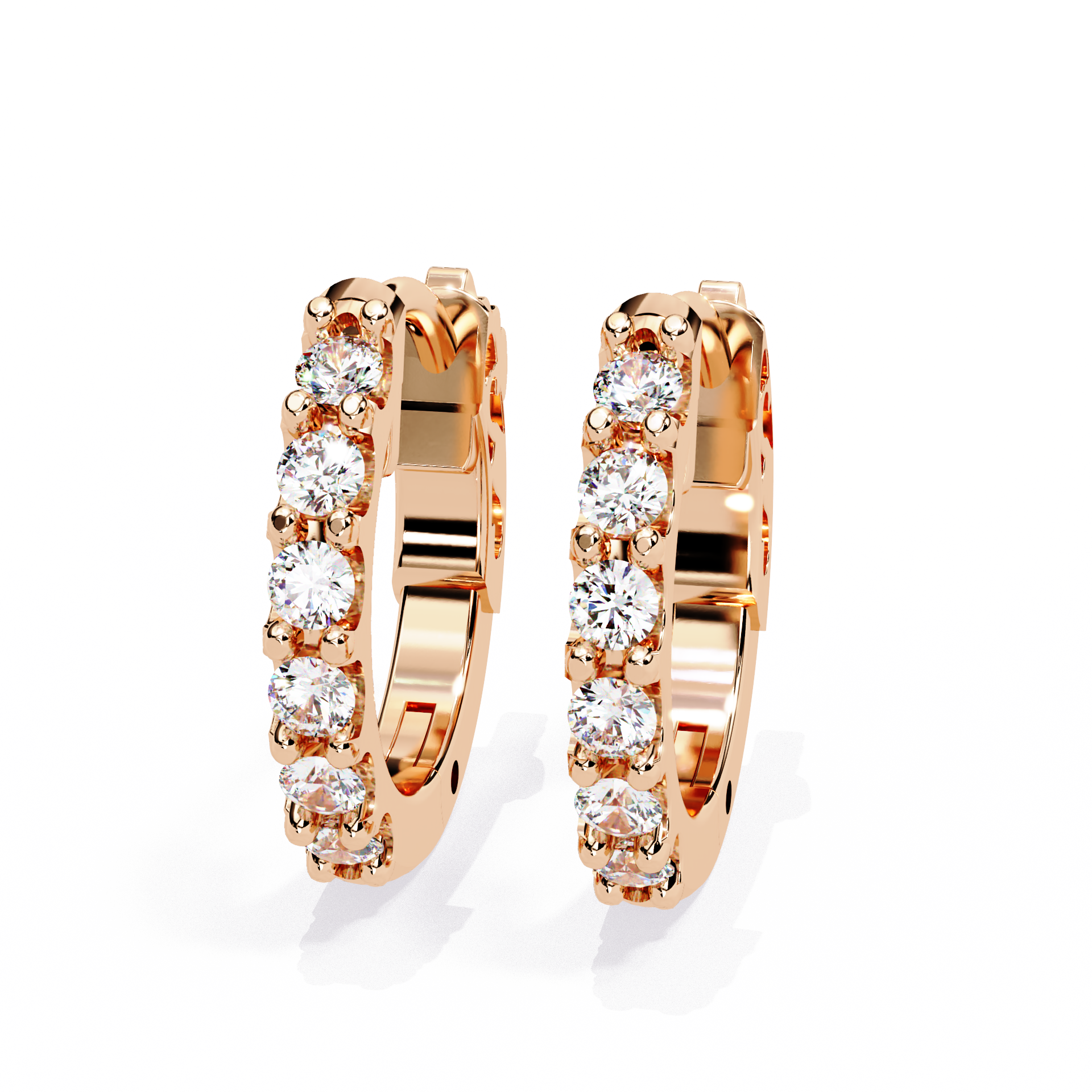 Curl Diamond Earrings