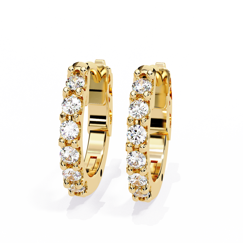 Curl Diamond Earrings