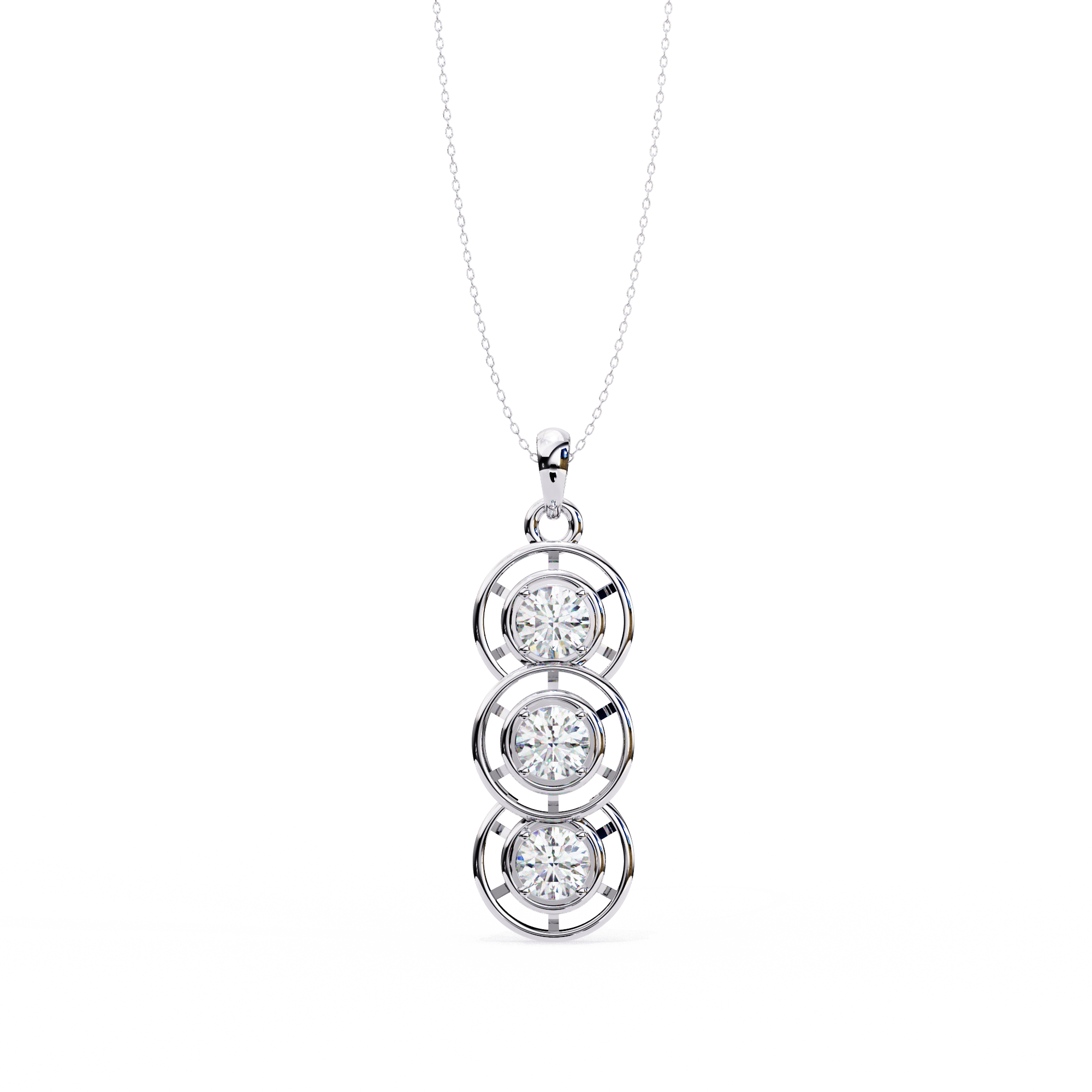 Tranquil Fire Diamond Pendant