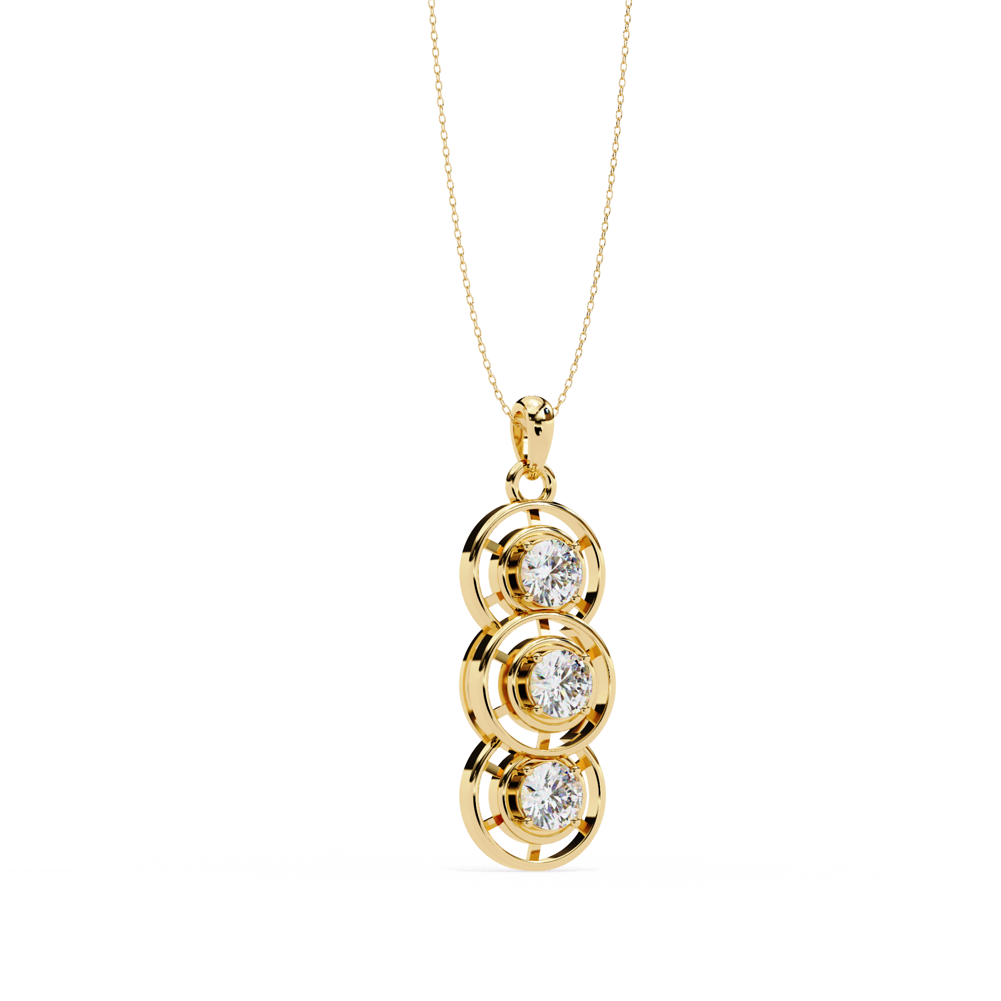 Tranquil Fire Diamond Pendant