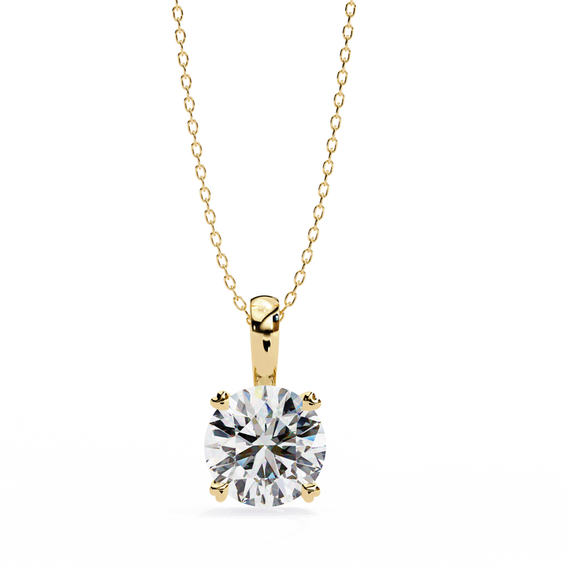 Stellar Curve Diamond Pendant