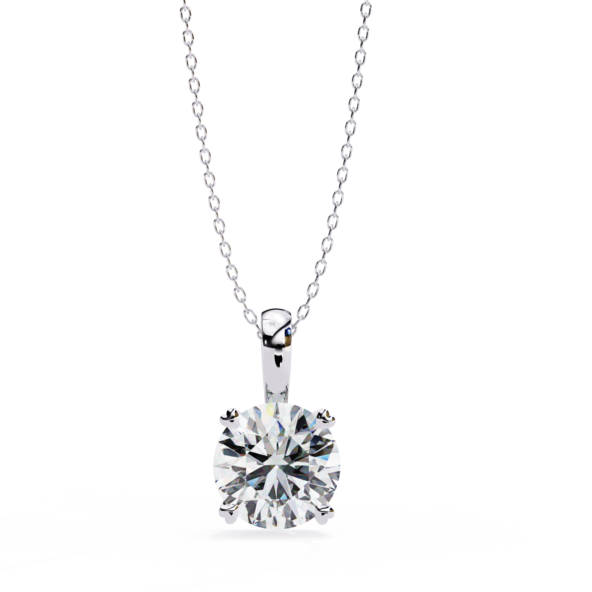 Stellar Curve Diamond Pendant