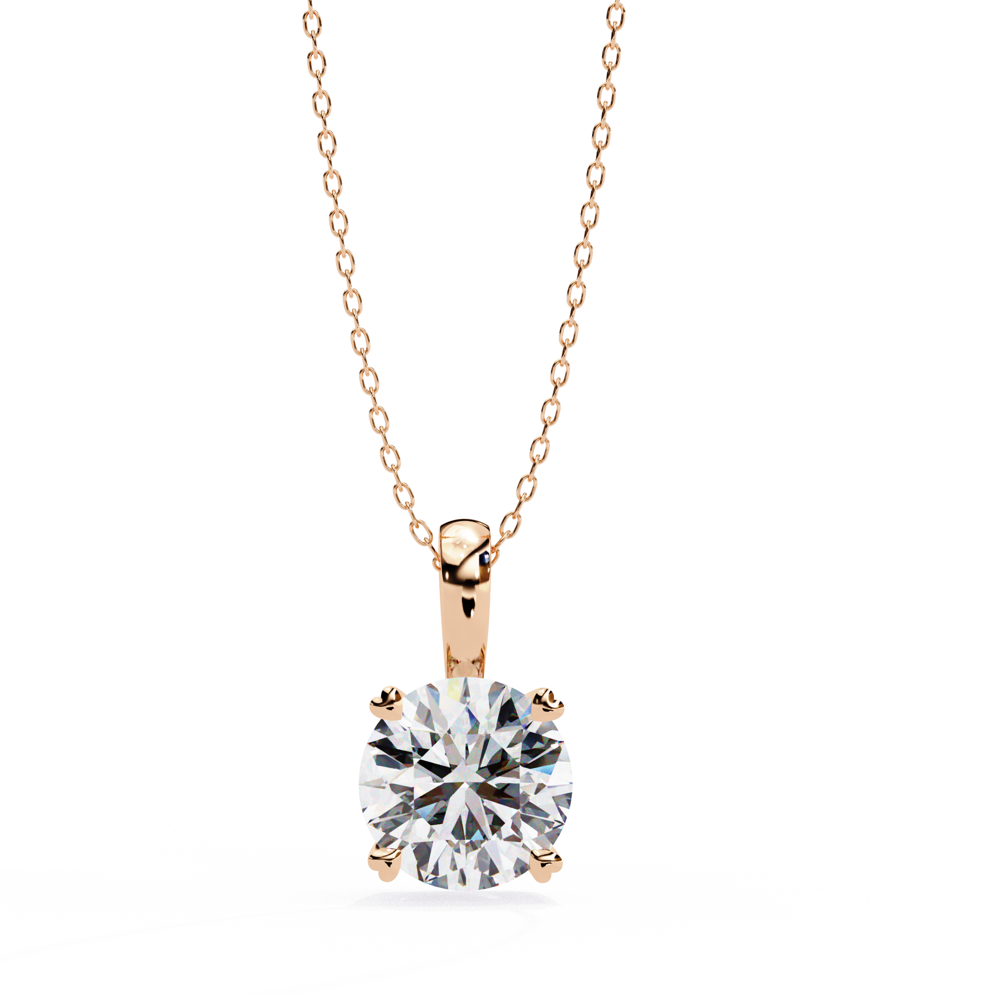 Stellar Curve Diamond Pendant