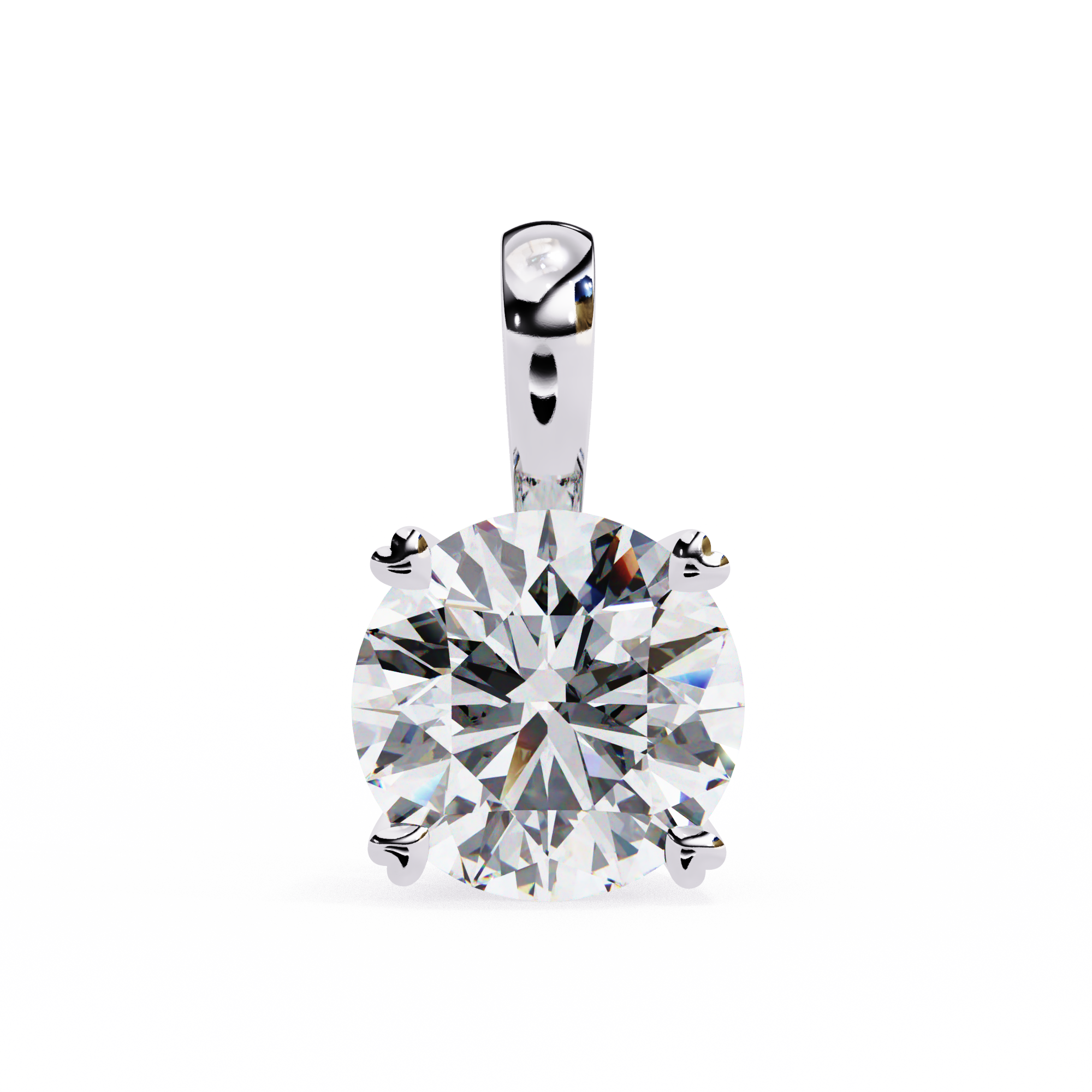 Stellar Curve Diamond Pendant