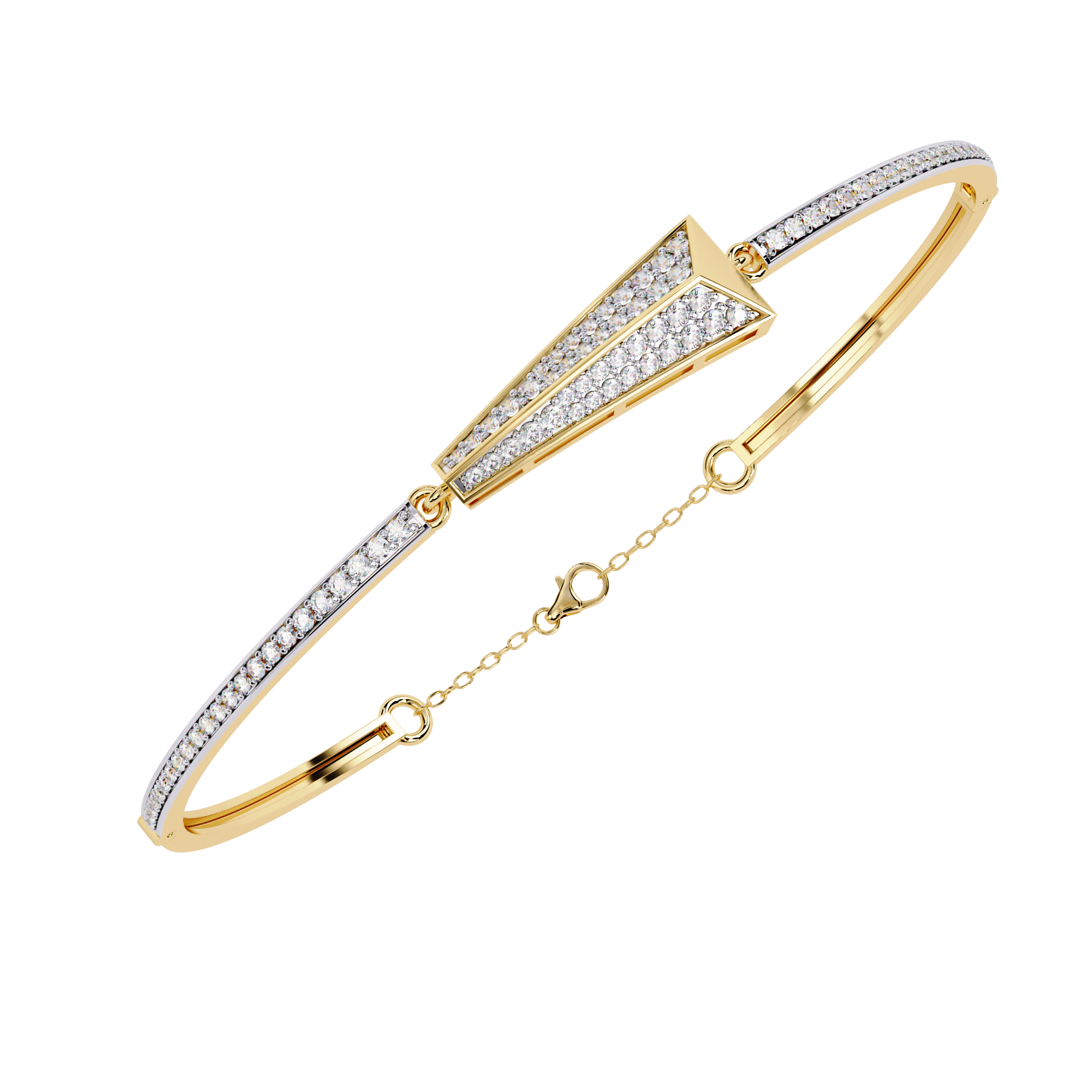 Serene Halo Diamond Bracelet