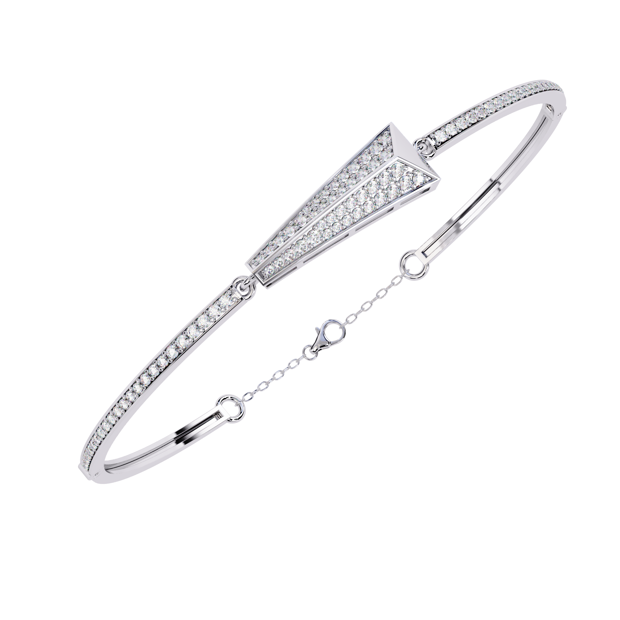 Serene Halo Diamond Bracelet