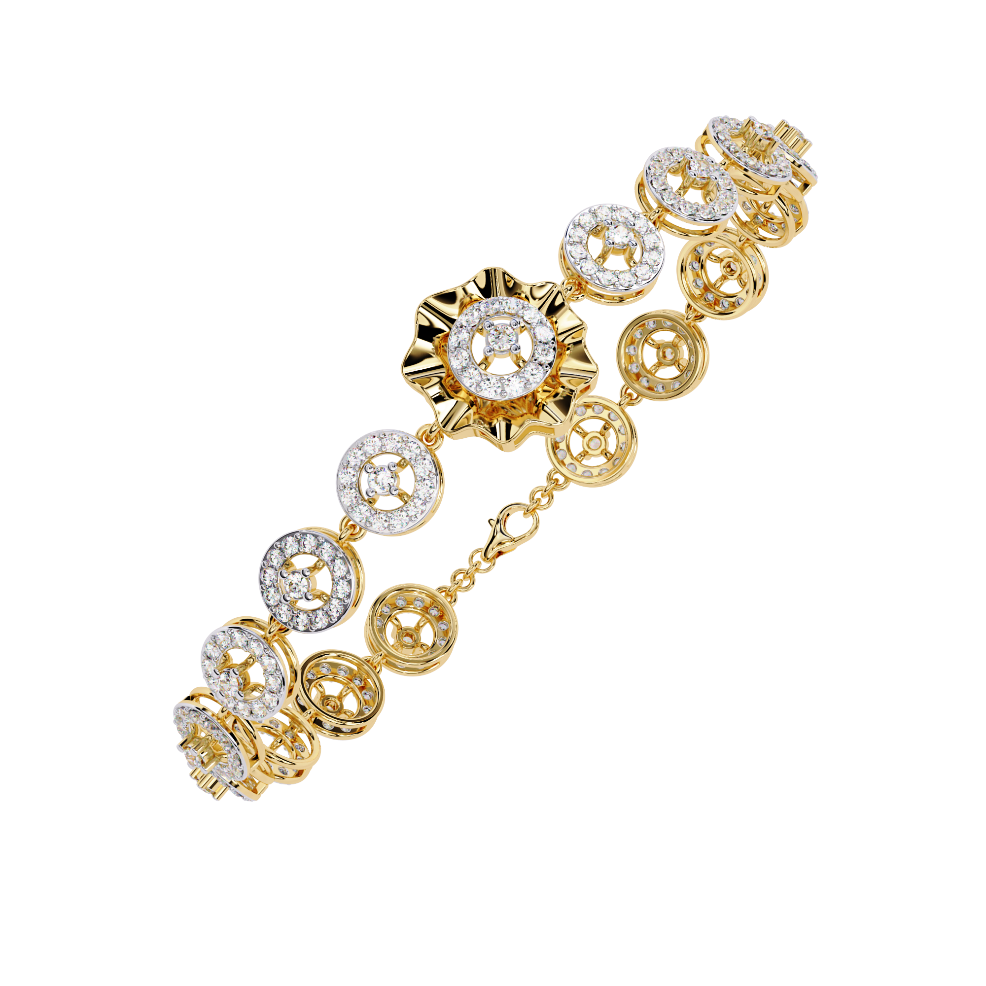 Gilded Grace Diamond Bracelet