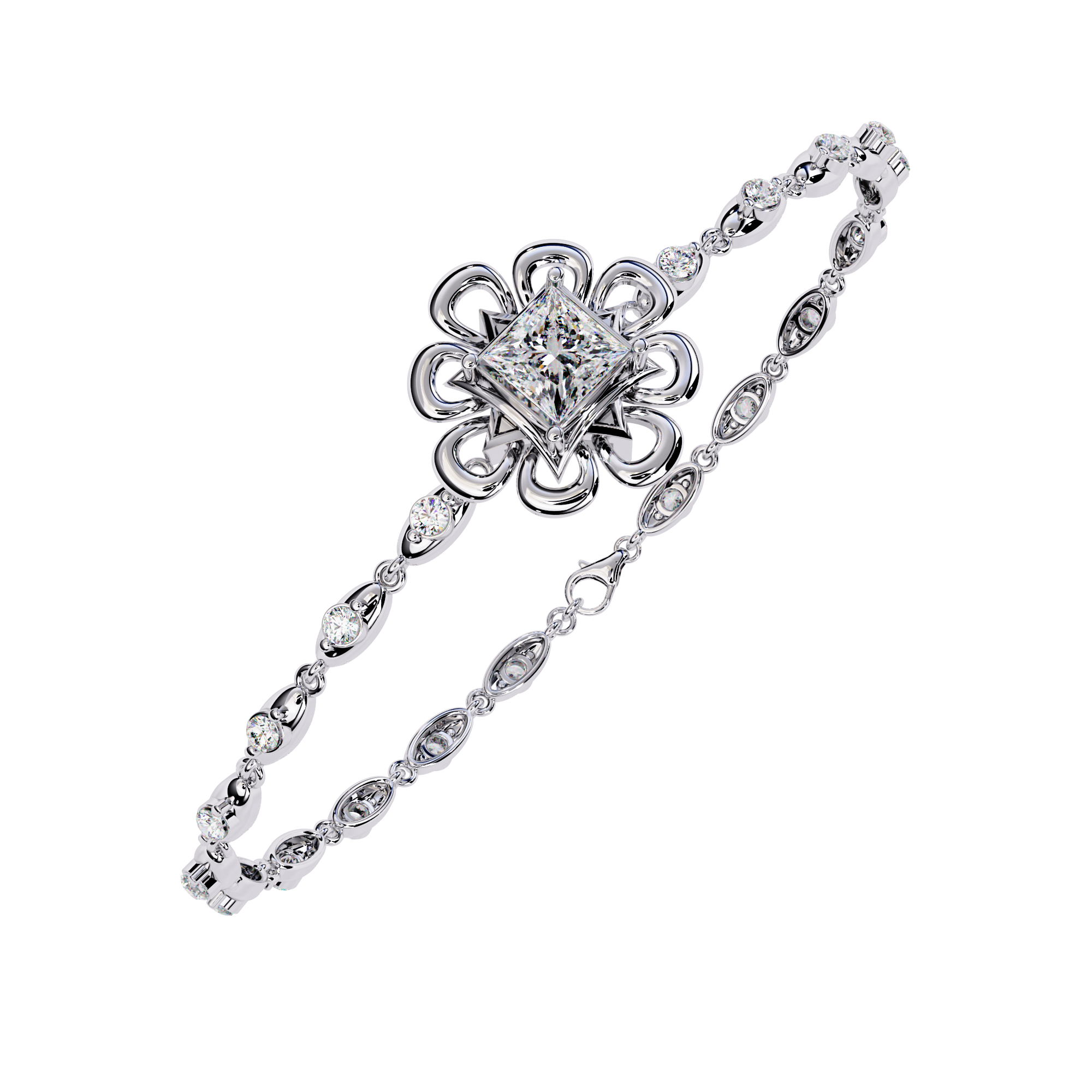 Aurora Curve Diamond Bracelet